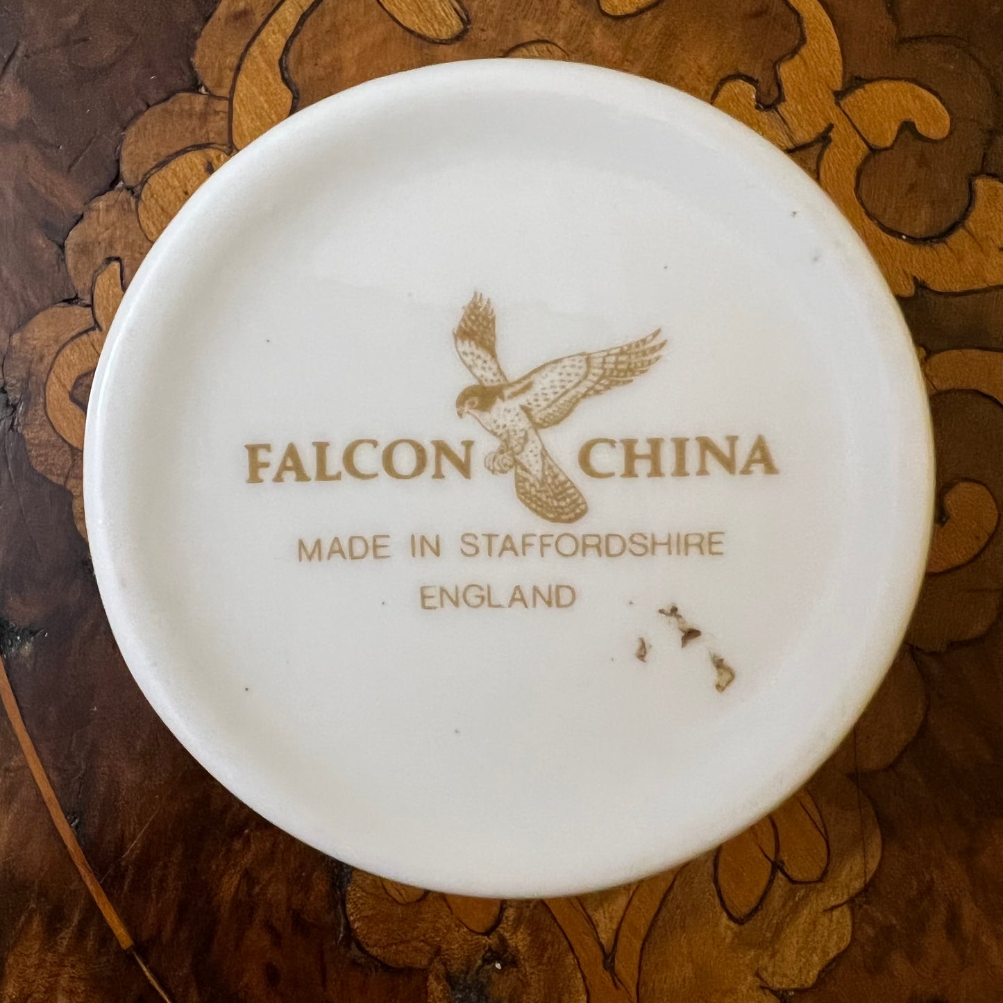 Falcon China Floral Trinket Box