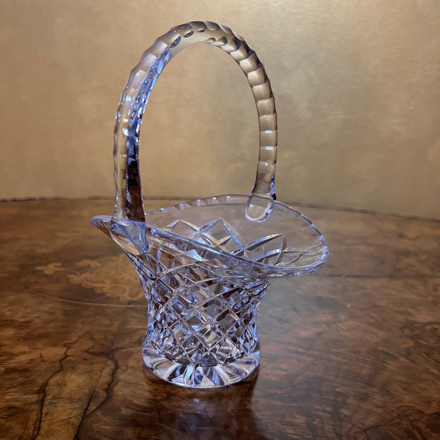 Crystal Basket Ornament Bowl