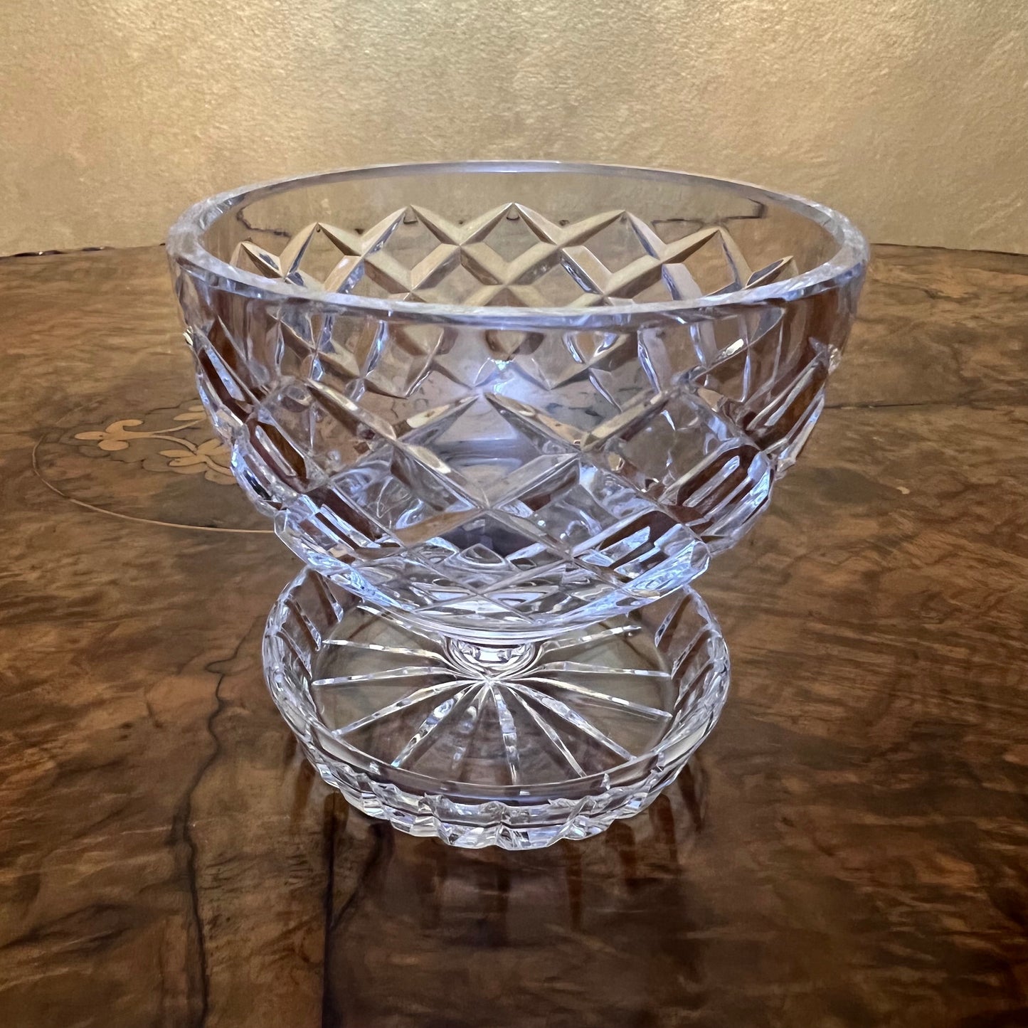 Vintage Crystal Desert Footed Bowls Set Of Six