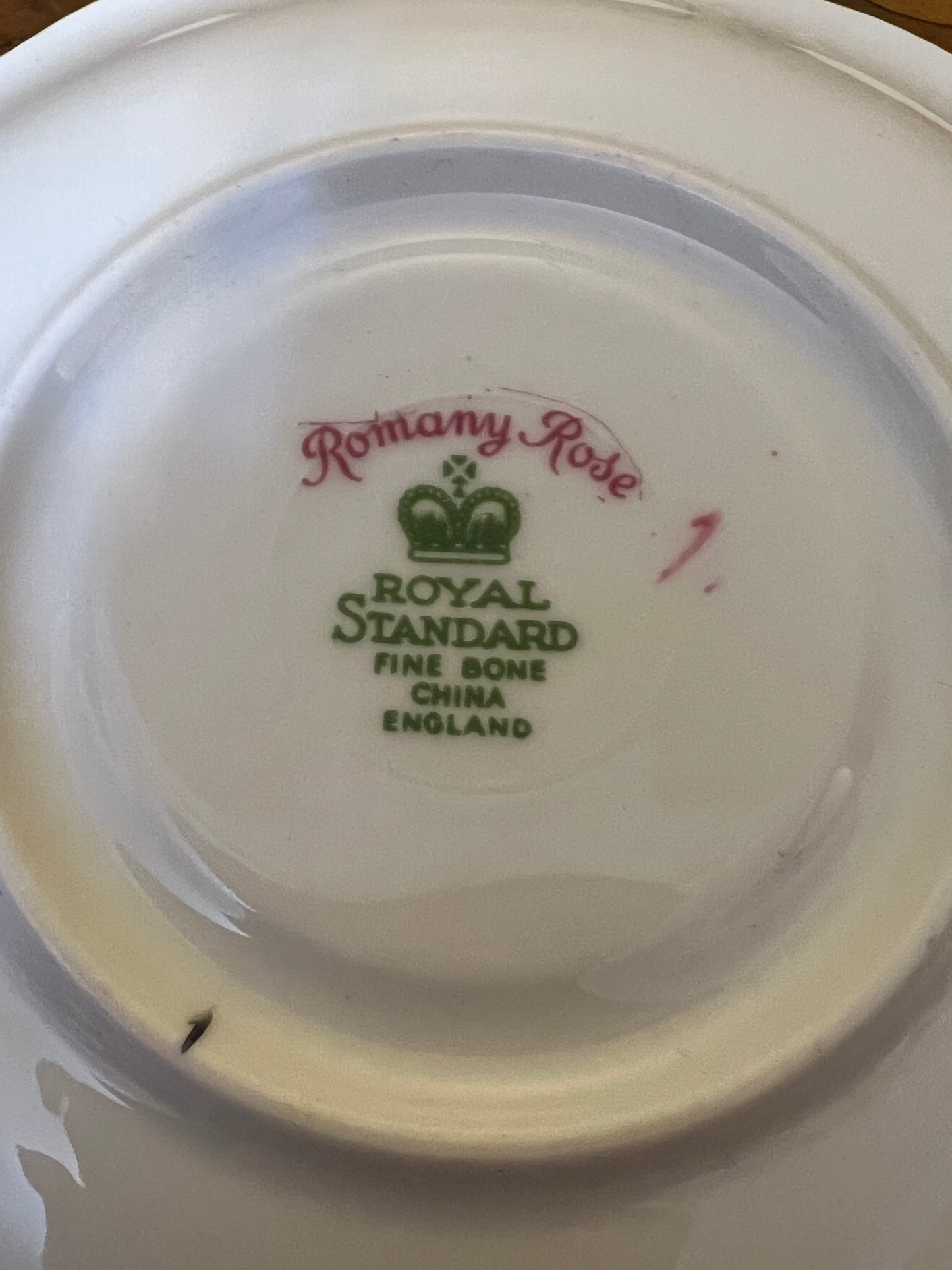 Royal Standard Romany Rose Yellow Tea Cup Trio Set