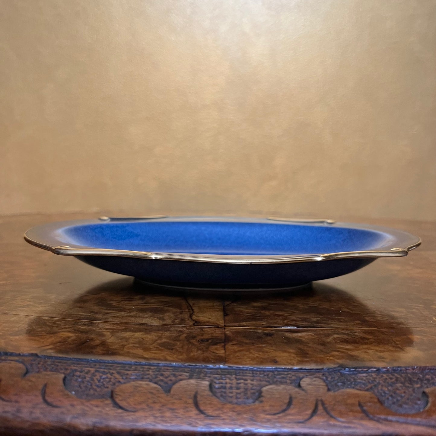 Vintage Carlton Ware Cobalt Blue Tray