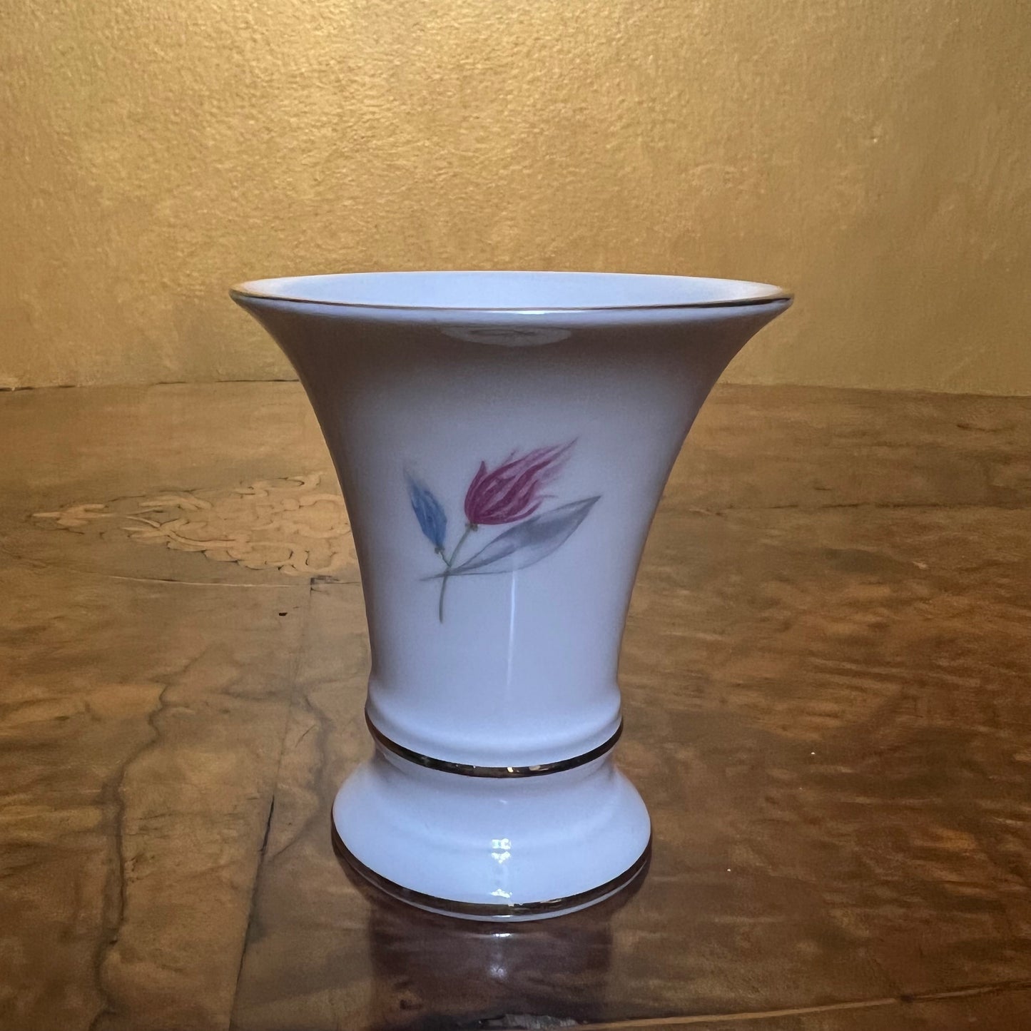 Furstenberg Floral Print Small Vase