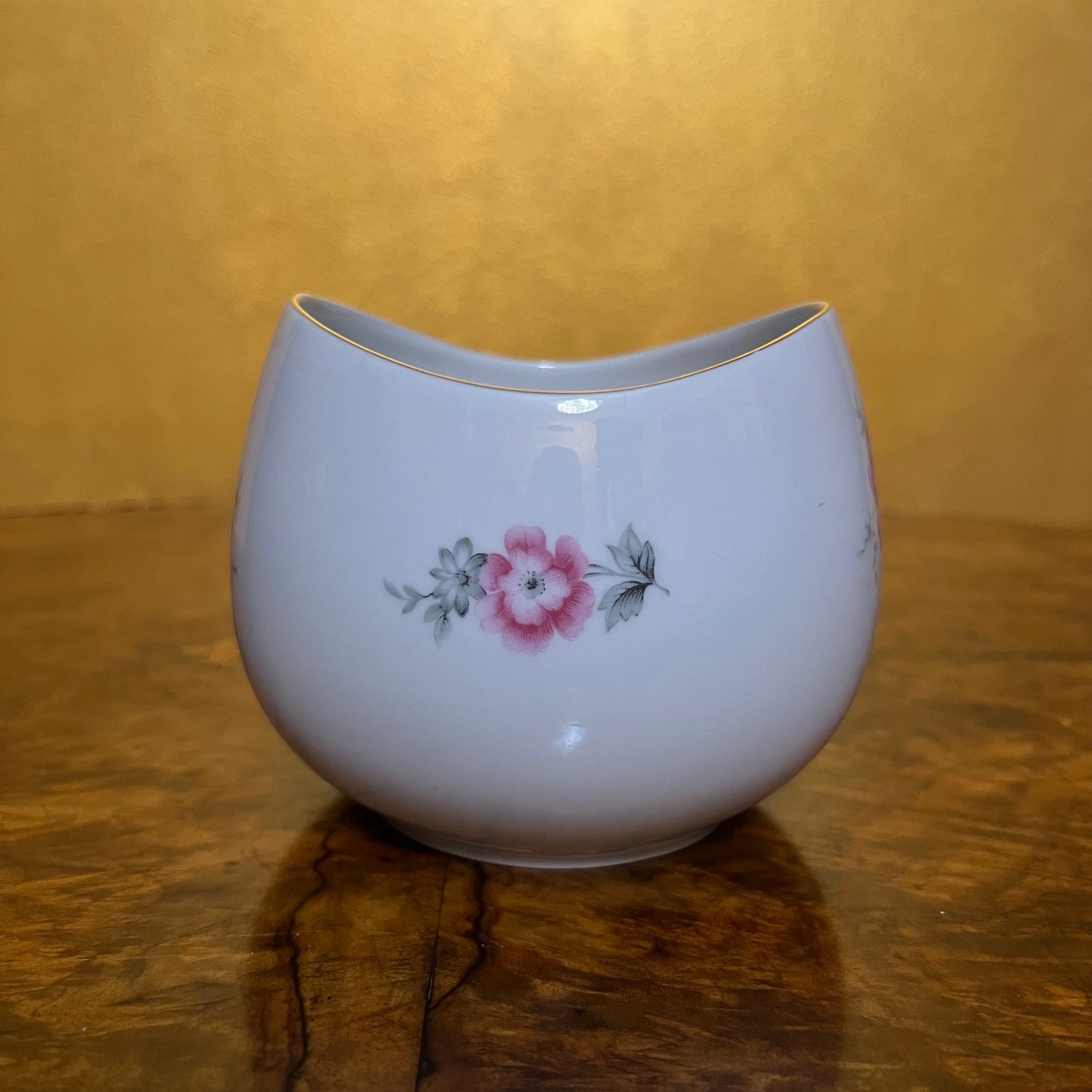 Vintage KPM Krister Floral Bowl Vase