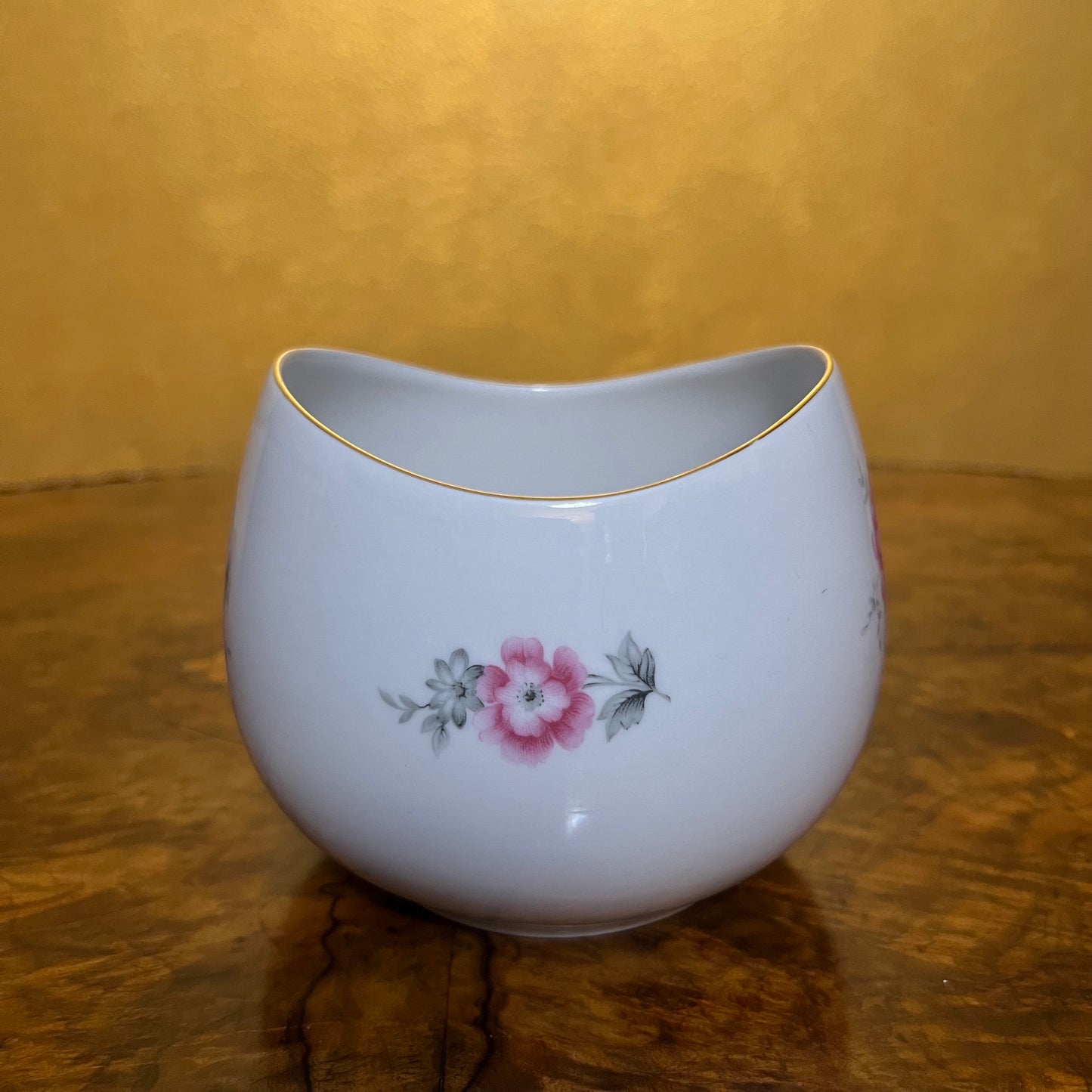 Vintage KPM Krister Floral Bowl Vase