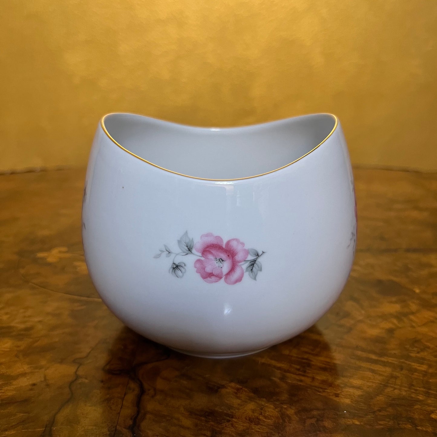 Vintage KPM Krister Floral Bowl Vase