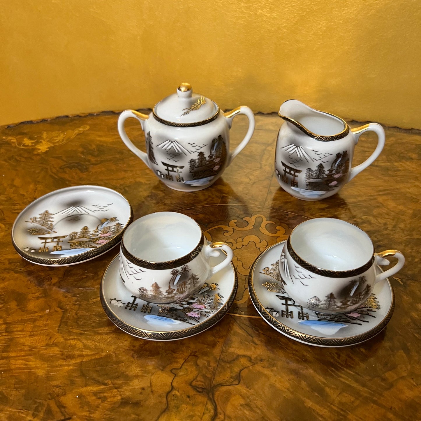 Vintage Soko Satsuma Porcelain Tea Set