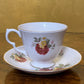 Vintage Royal Vale Crimson Rose Tea Cup & Saucer