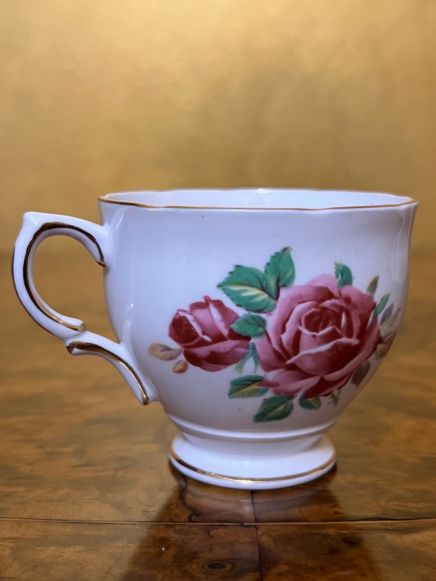Vintage Salisbury Juliana Rose Tea Cup Trio Set