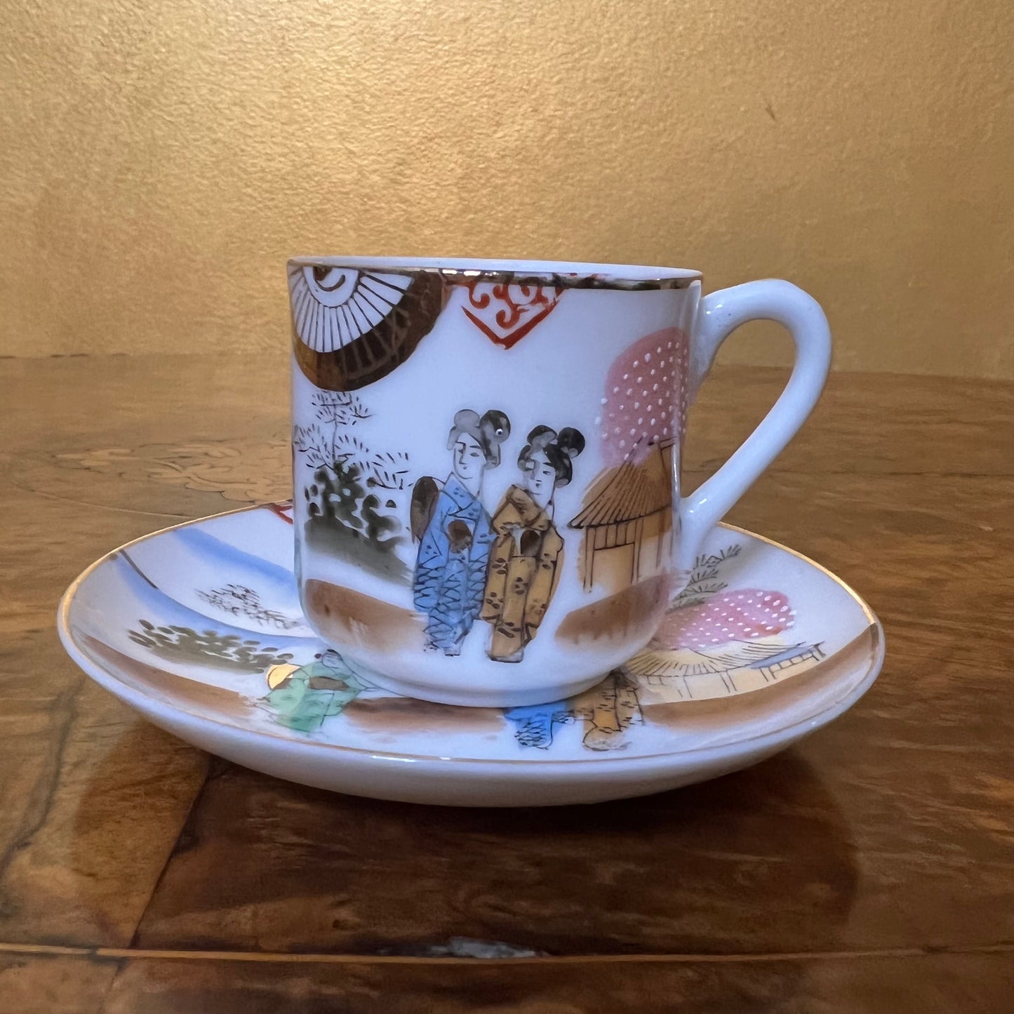 Vintage Japanese Coffee Cup Set Of 10