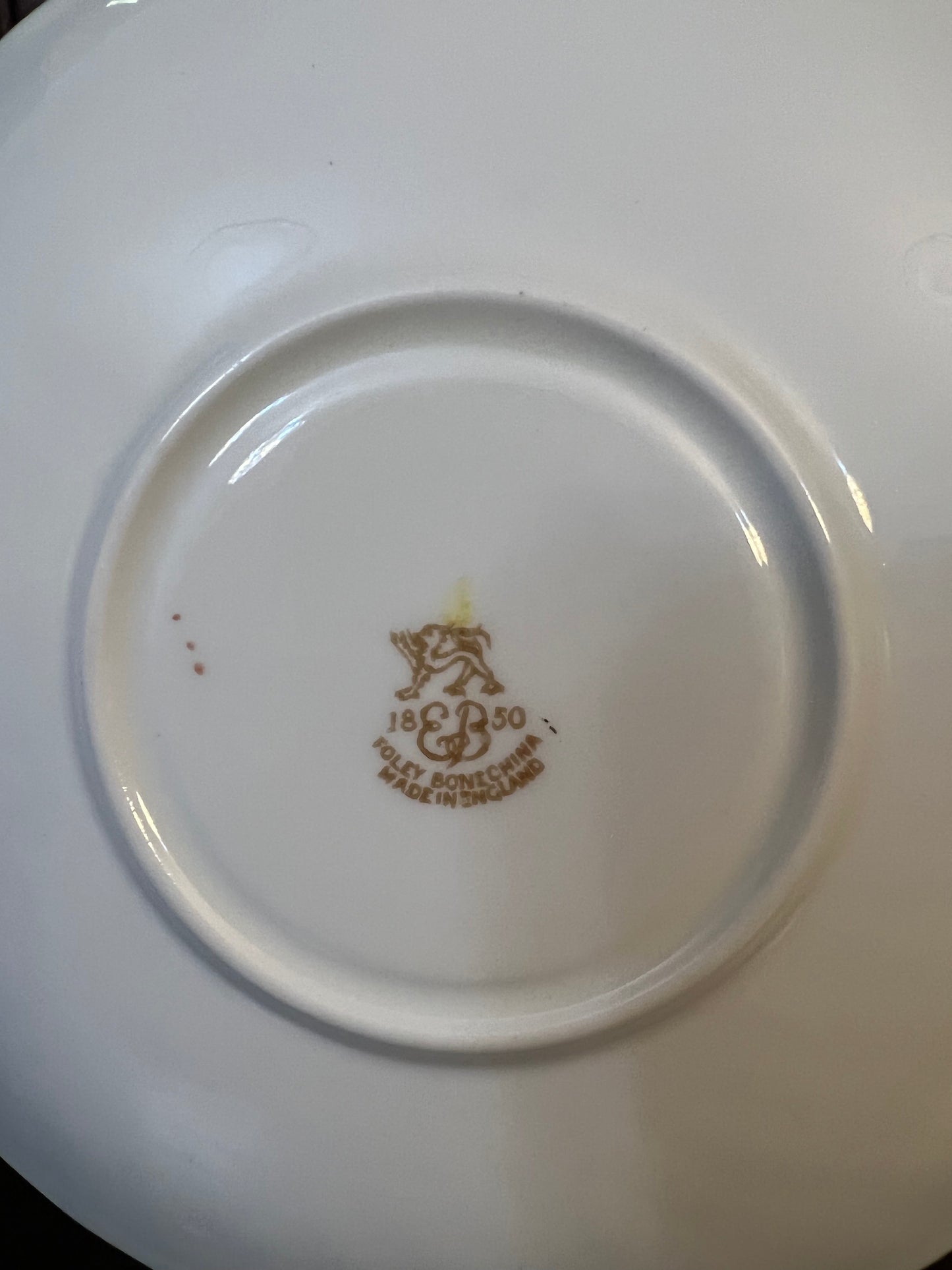 Vintage EB Foley Blue Floral Saucer Replacement