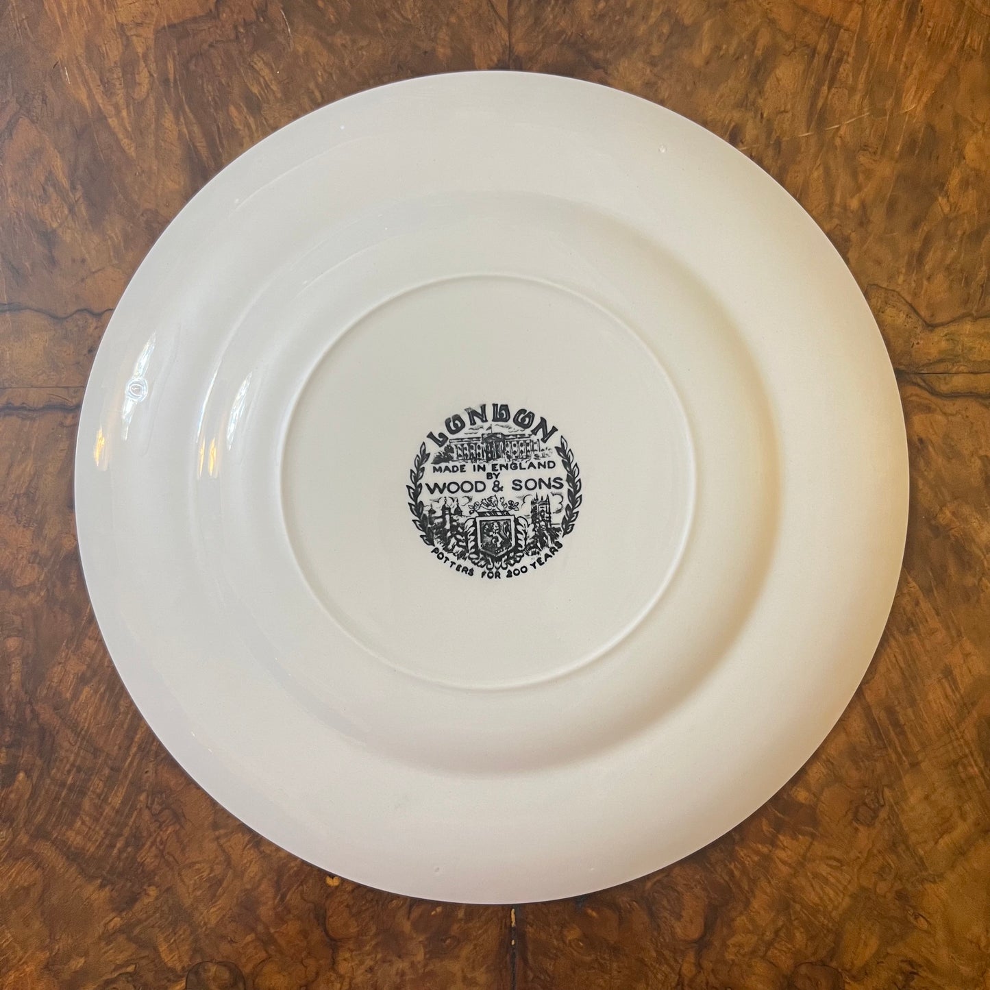 Woods & Sons London England Collectors Plate