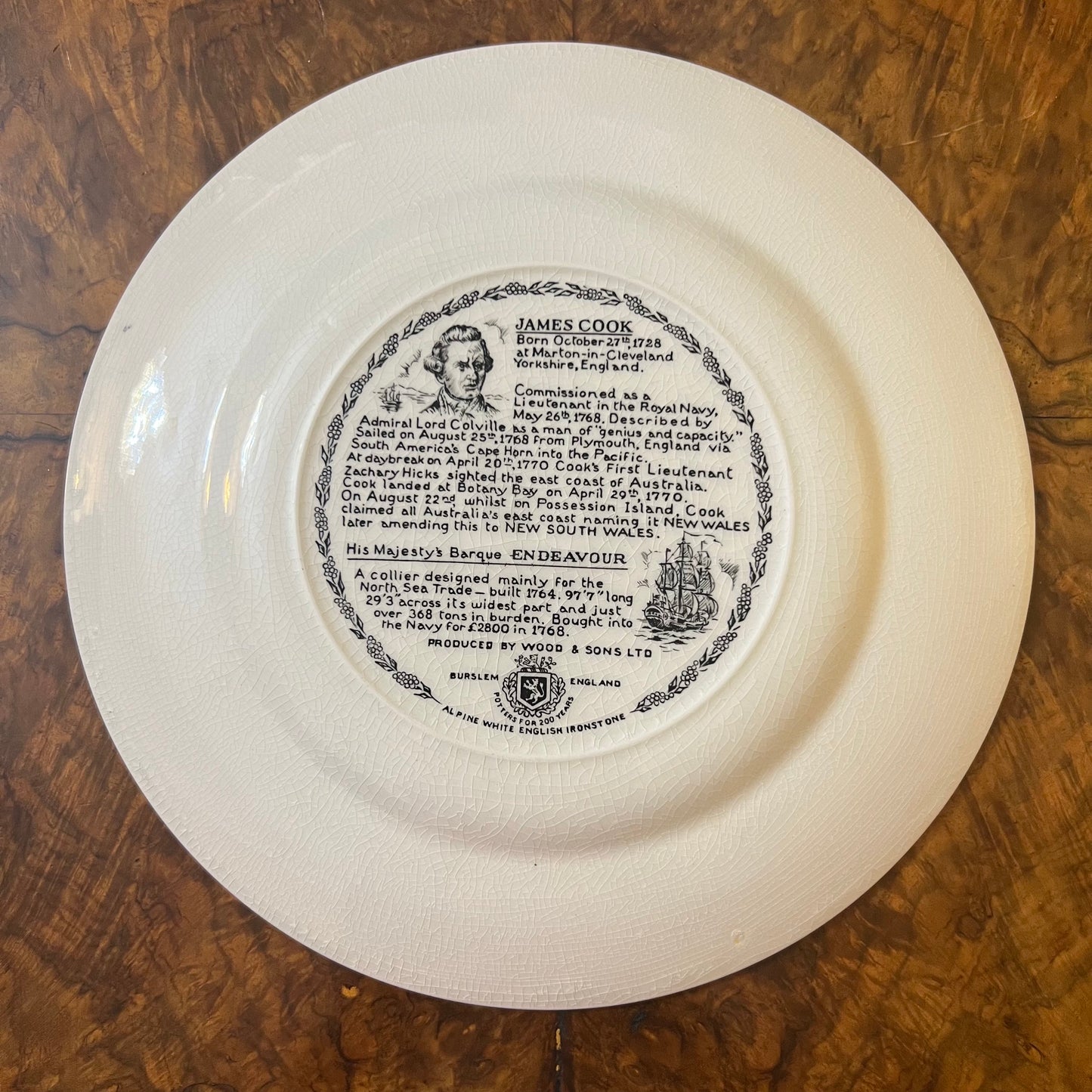 Woods & Sons Bi-Centenary Commemorate Collectors Plate