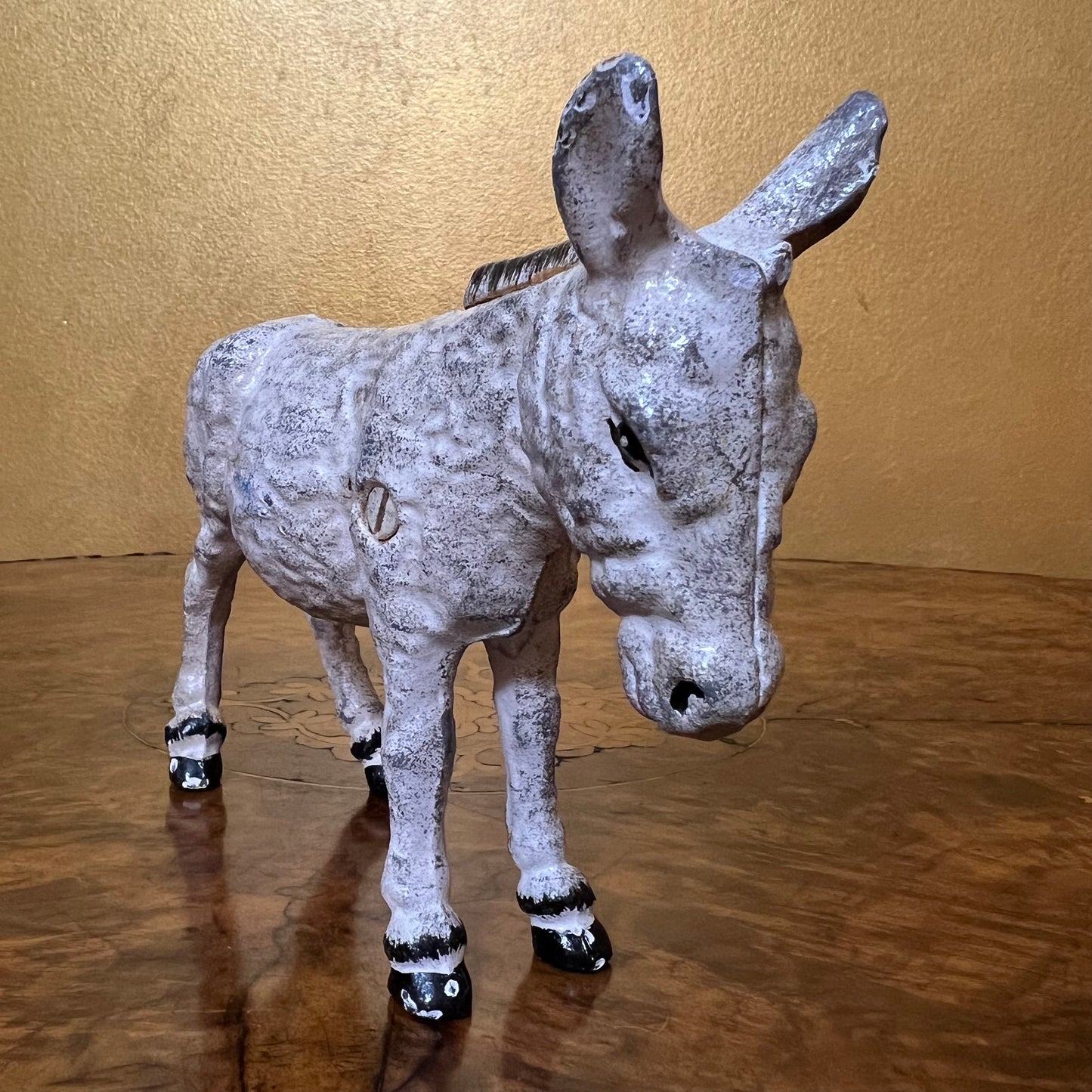 Vintage Cast Iron Donkey Money Box