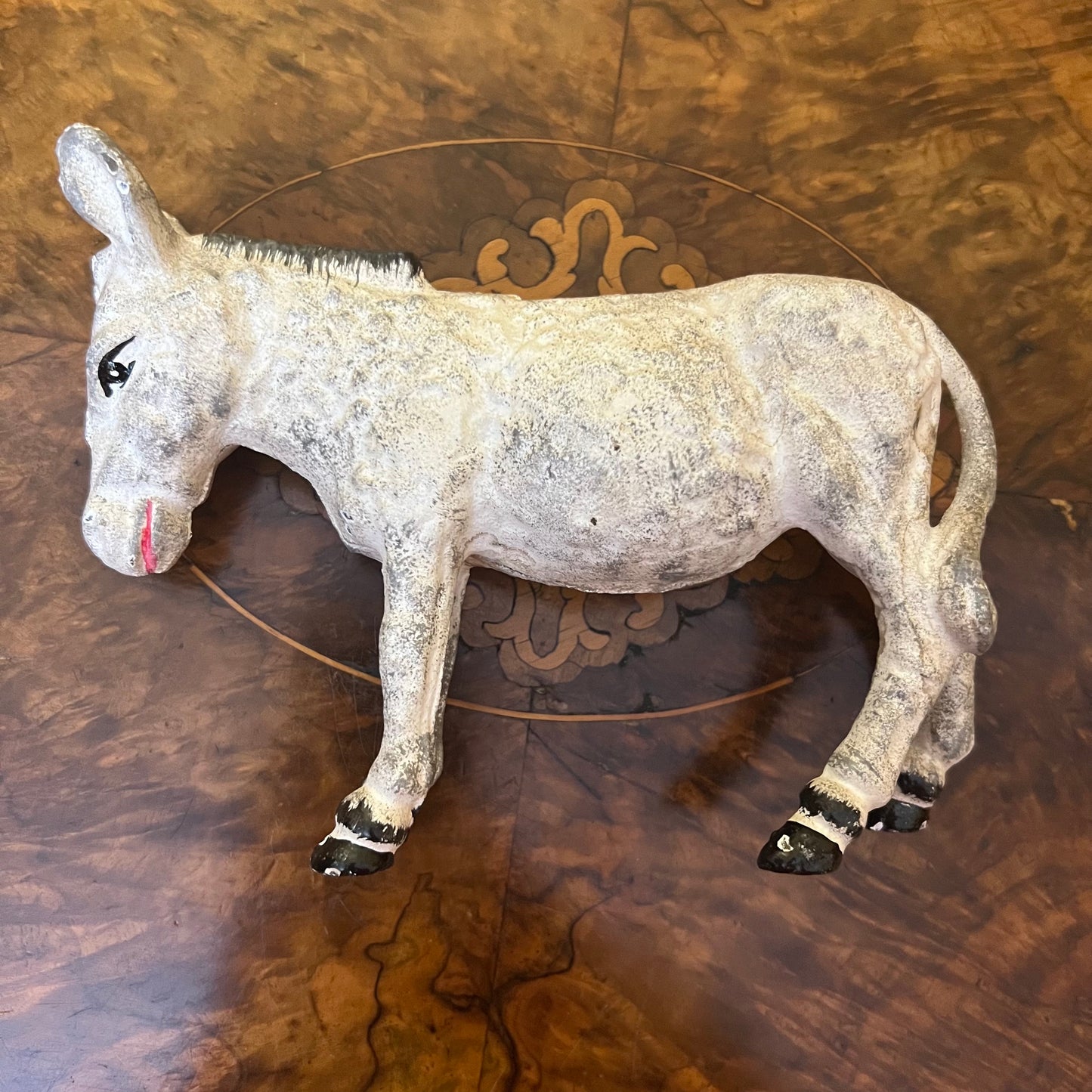 Vintage Cast Iron Donkey Money Box