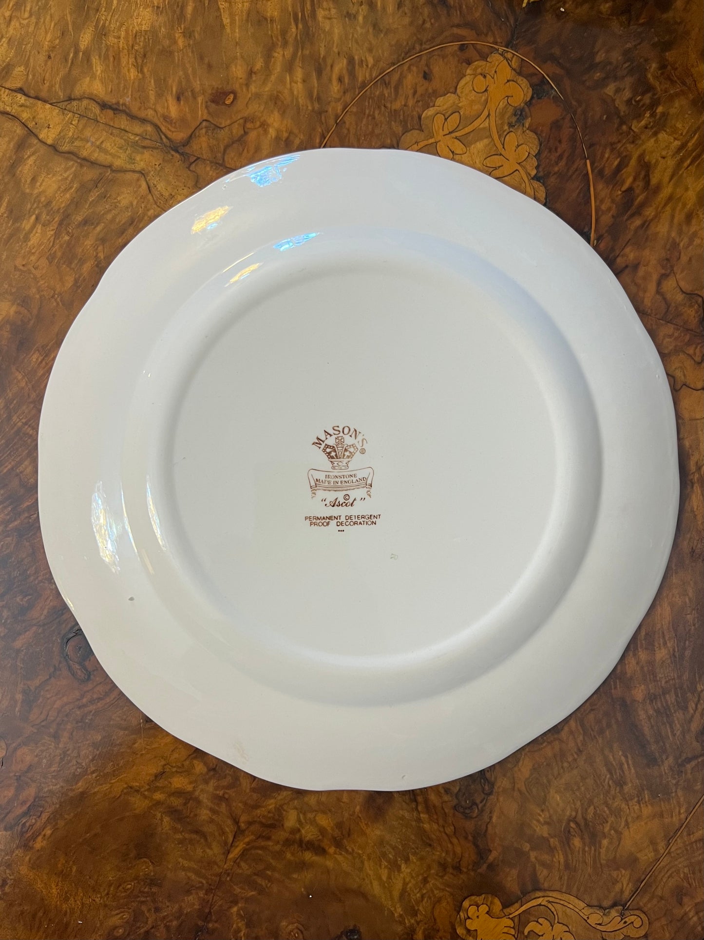 Vintage Mason Ironstone Ascot Dinner Plate