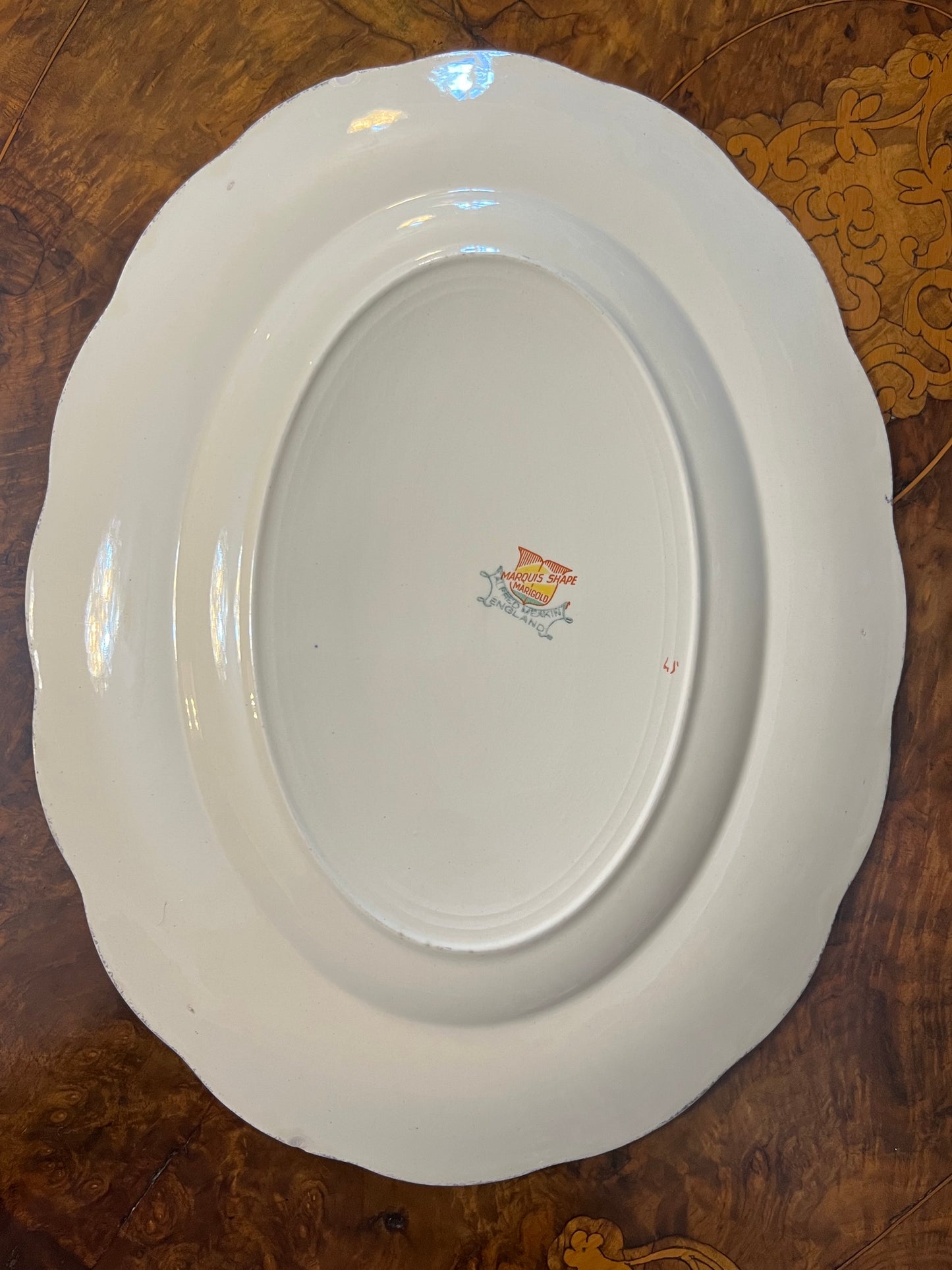 Vintage Alfred Meakin Marquis Shape Marigold Serving Platter