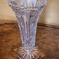 Vintage Crystal Cut Elegant Design Tall Vase
