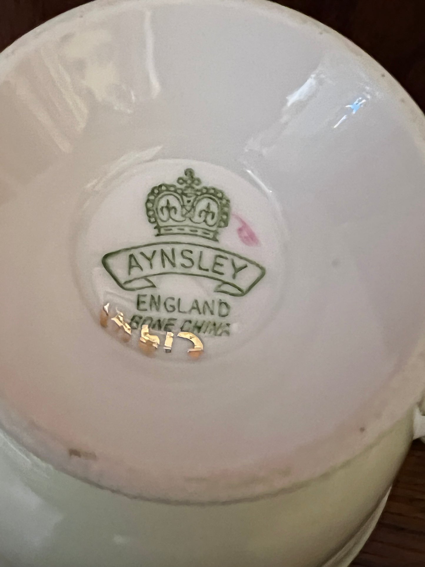 Vintage Aynsley Green Tea Cup Replacement