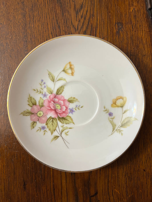 Vintage Royal Series Victoria Yamato Floral Saucer Replacement