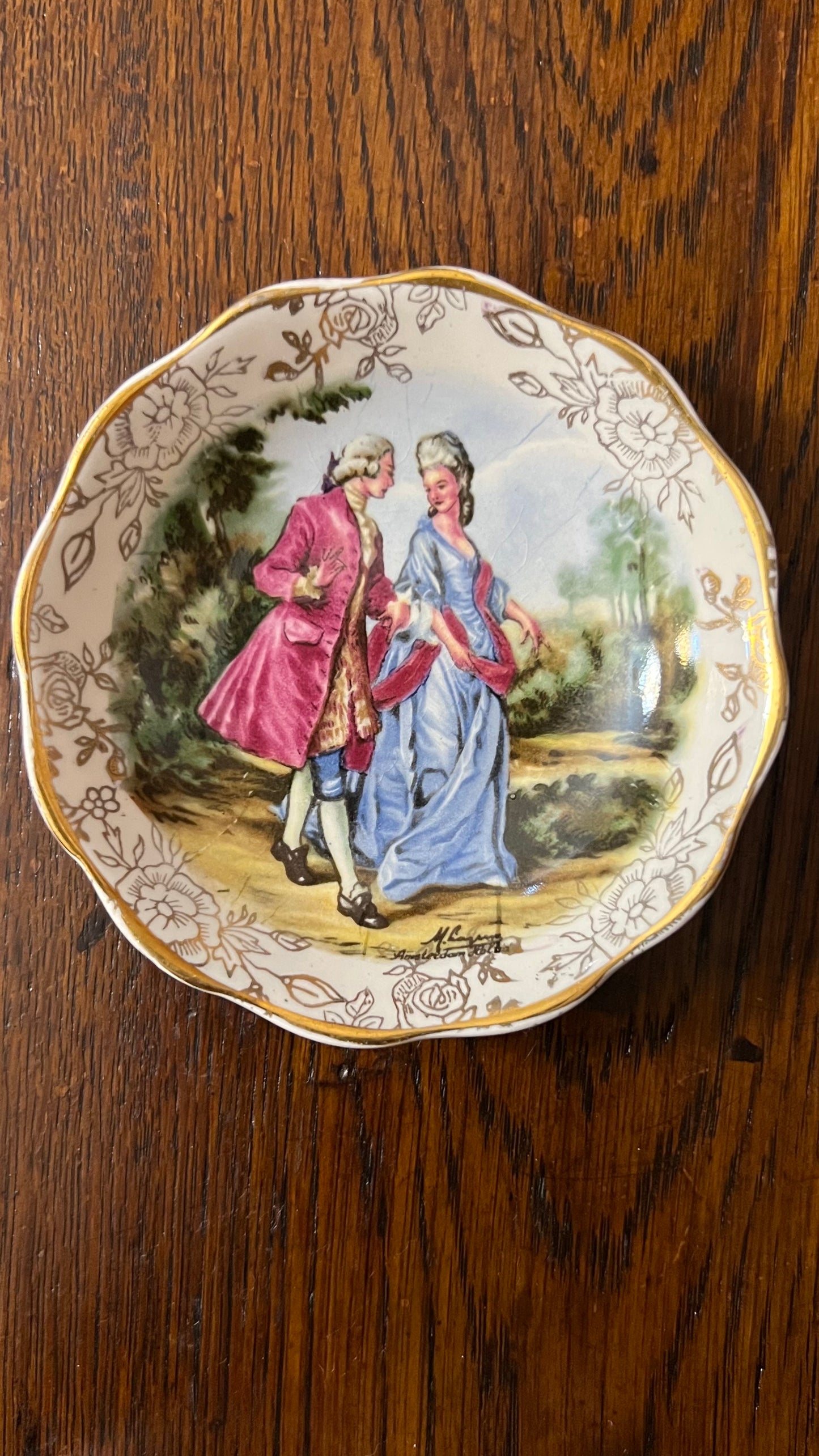 Vintage James Kent Romance Small Dish