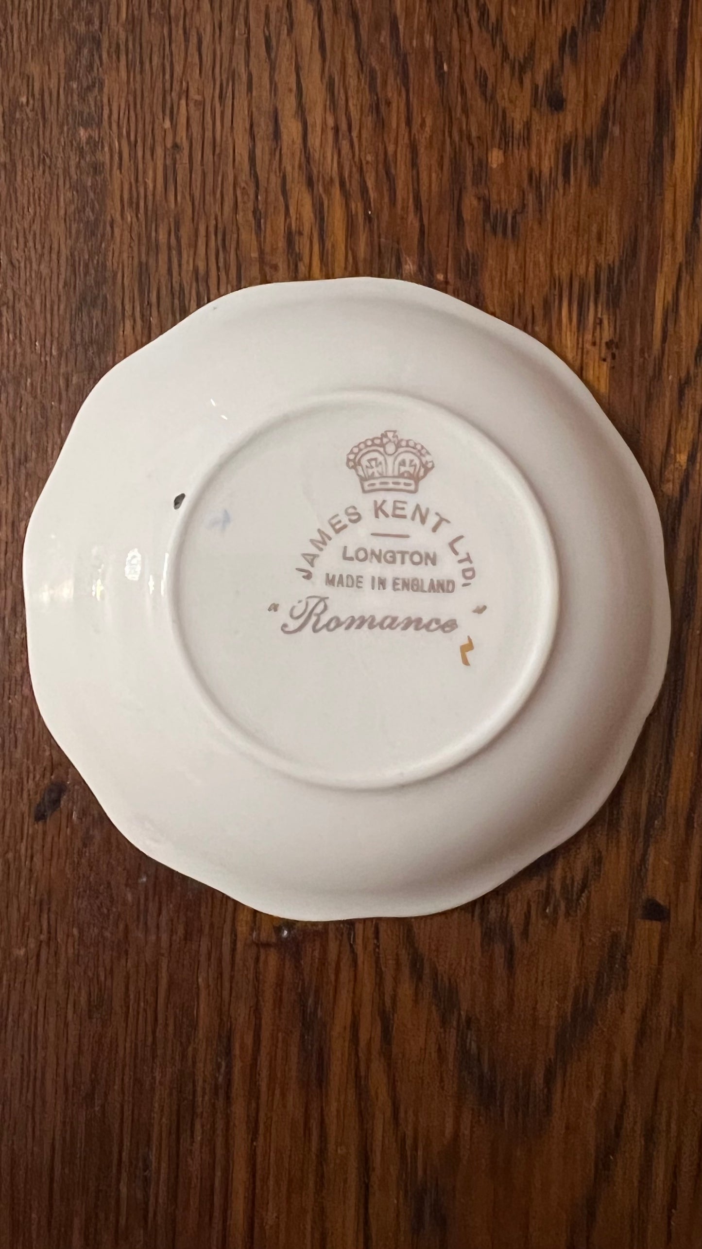 Vintage James Kent Romance Small Dish