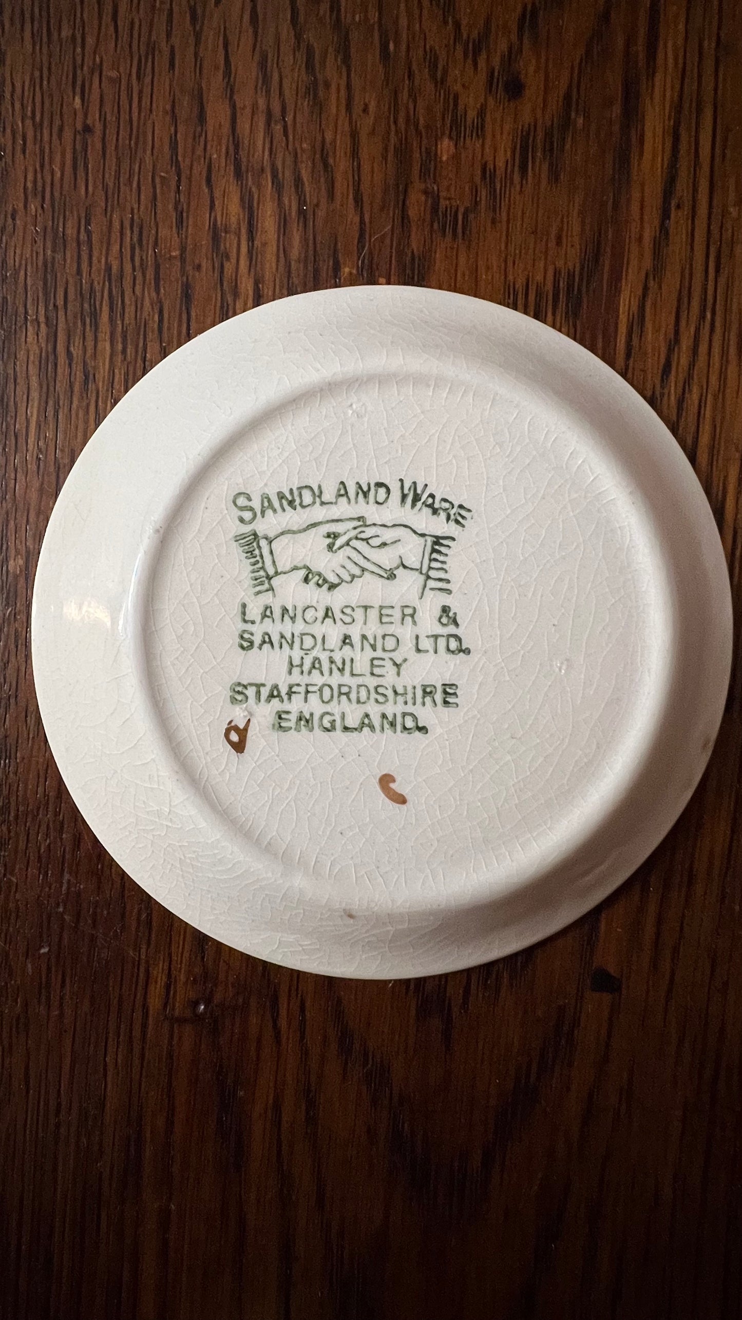 Vintage Sandland Ware Hanley Village Small Dish