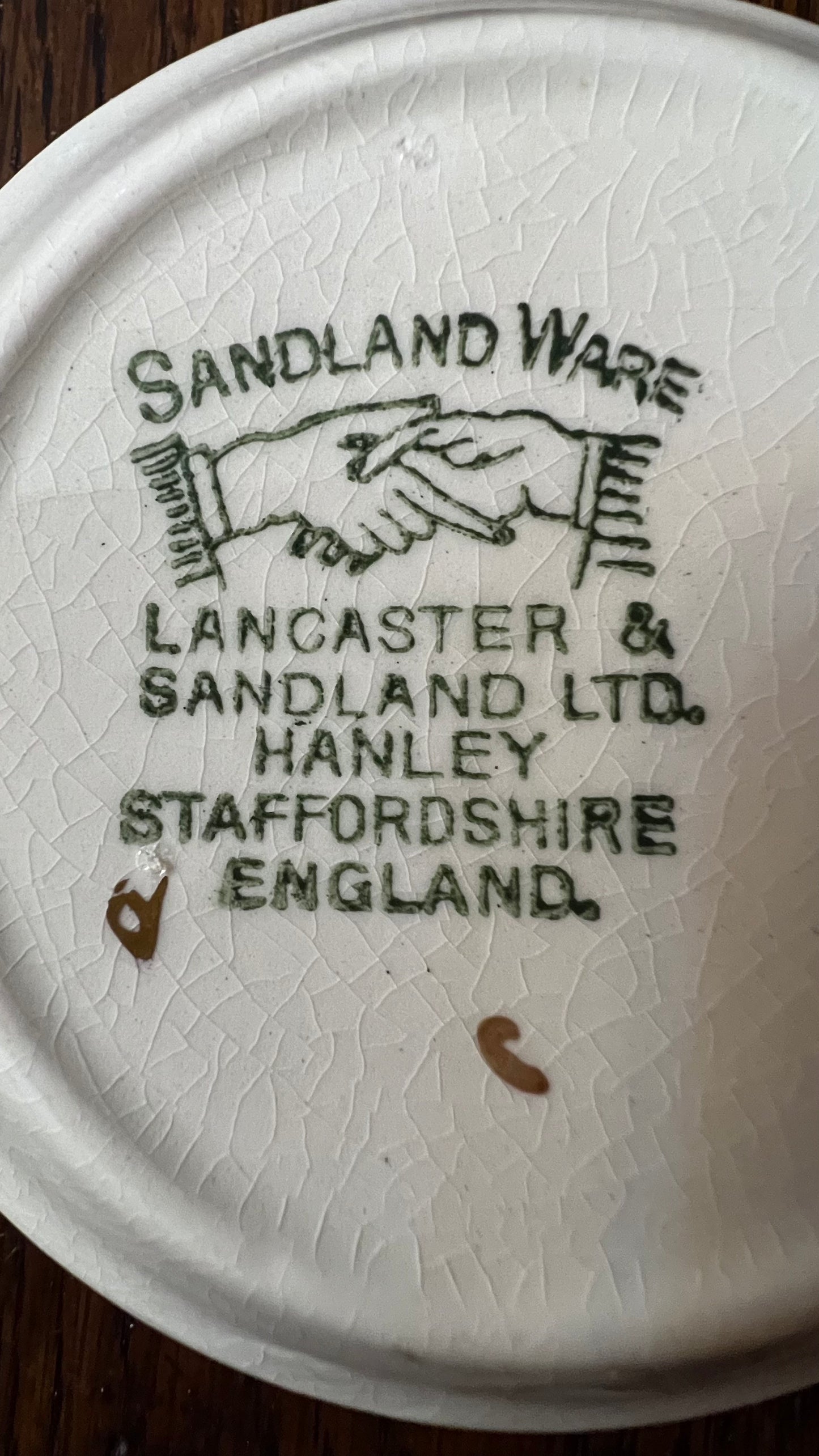 Vintage Sandland Ware Hanley Village Small Dish