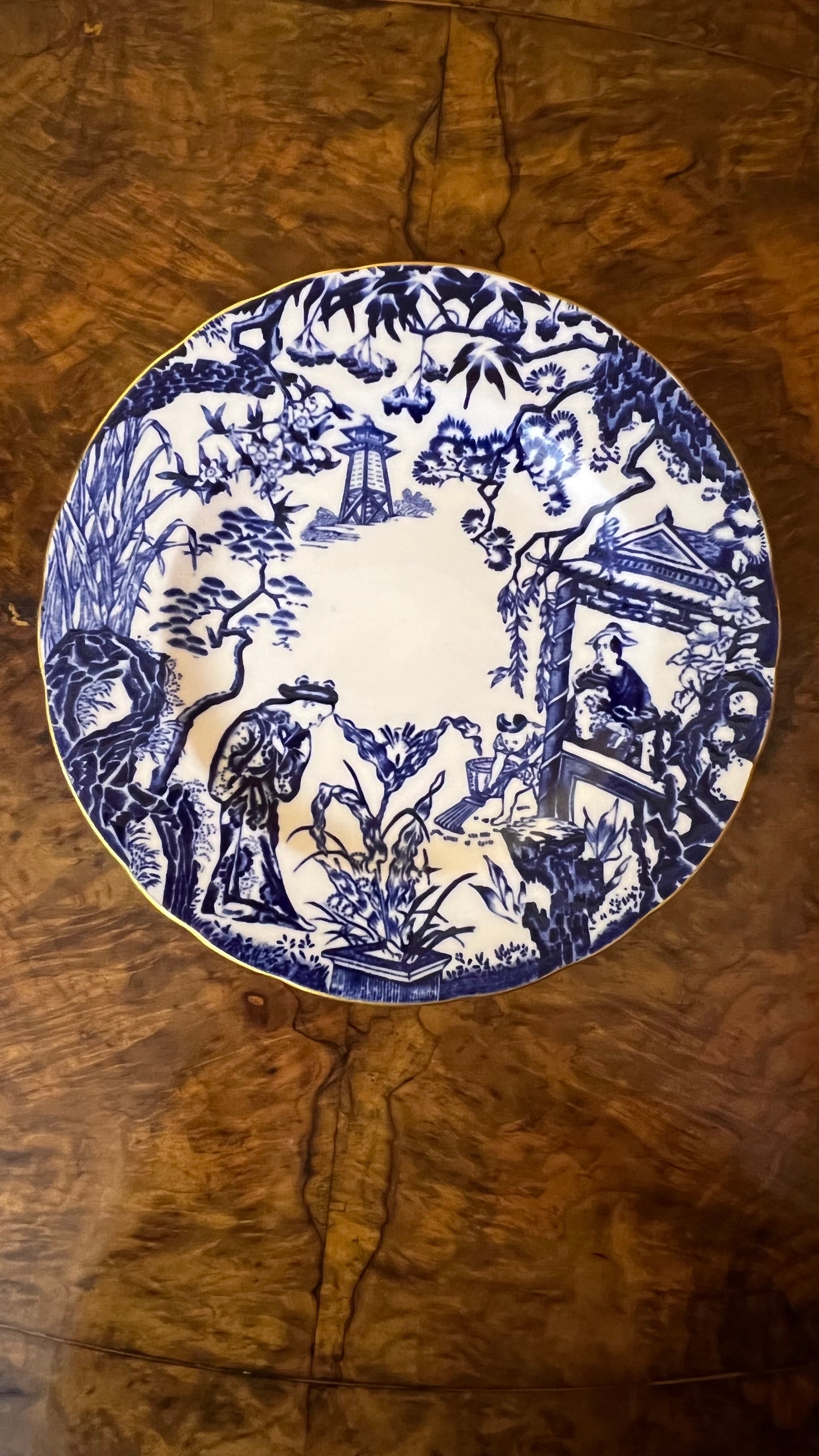 Vintage Royal Crown Derby Mikado Plate