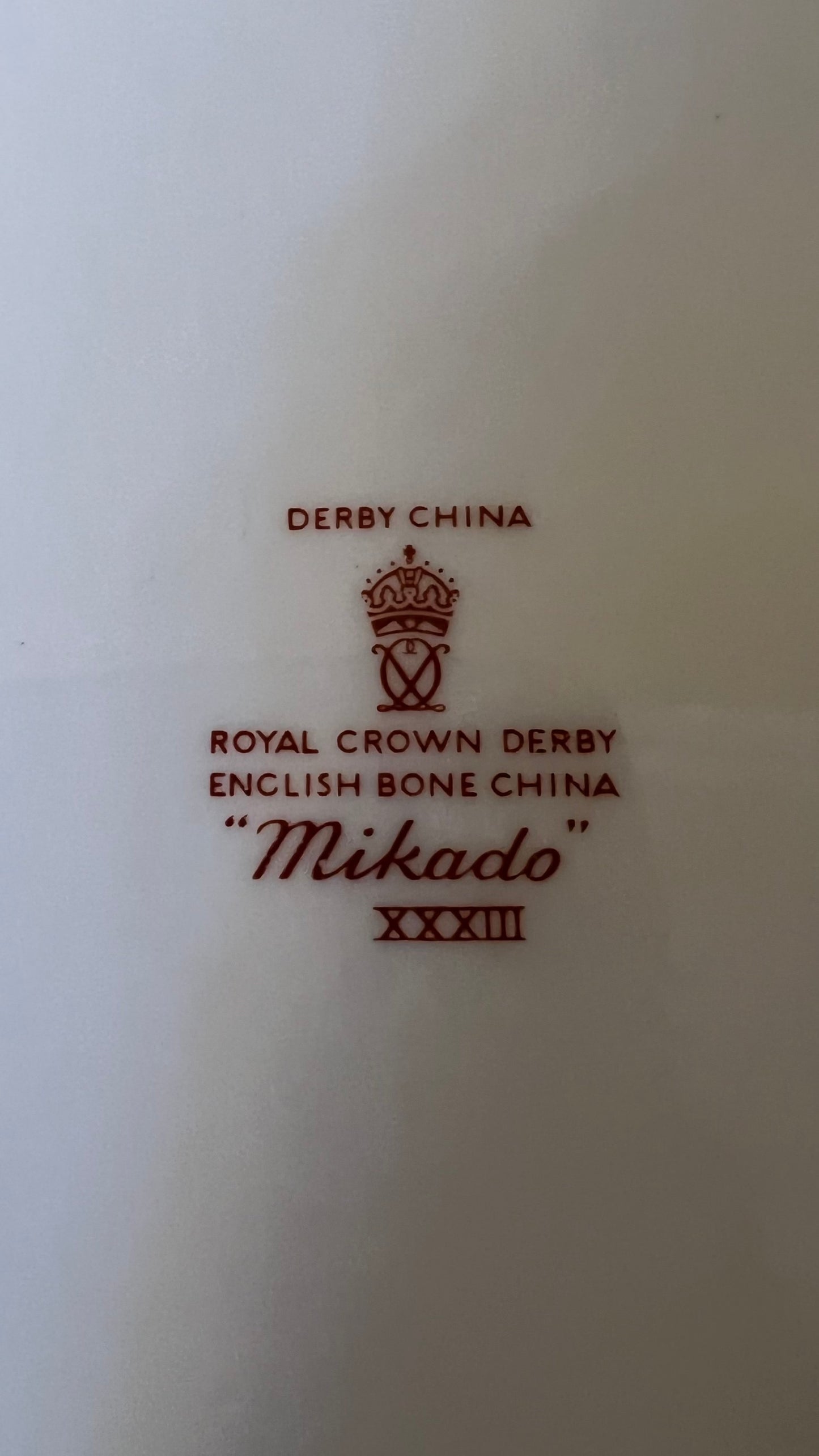 Vintage Royal Crown Derby Mikado Plate