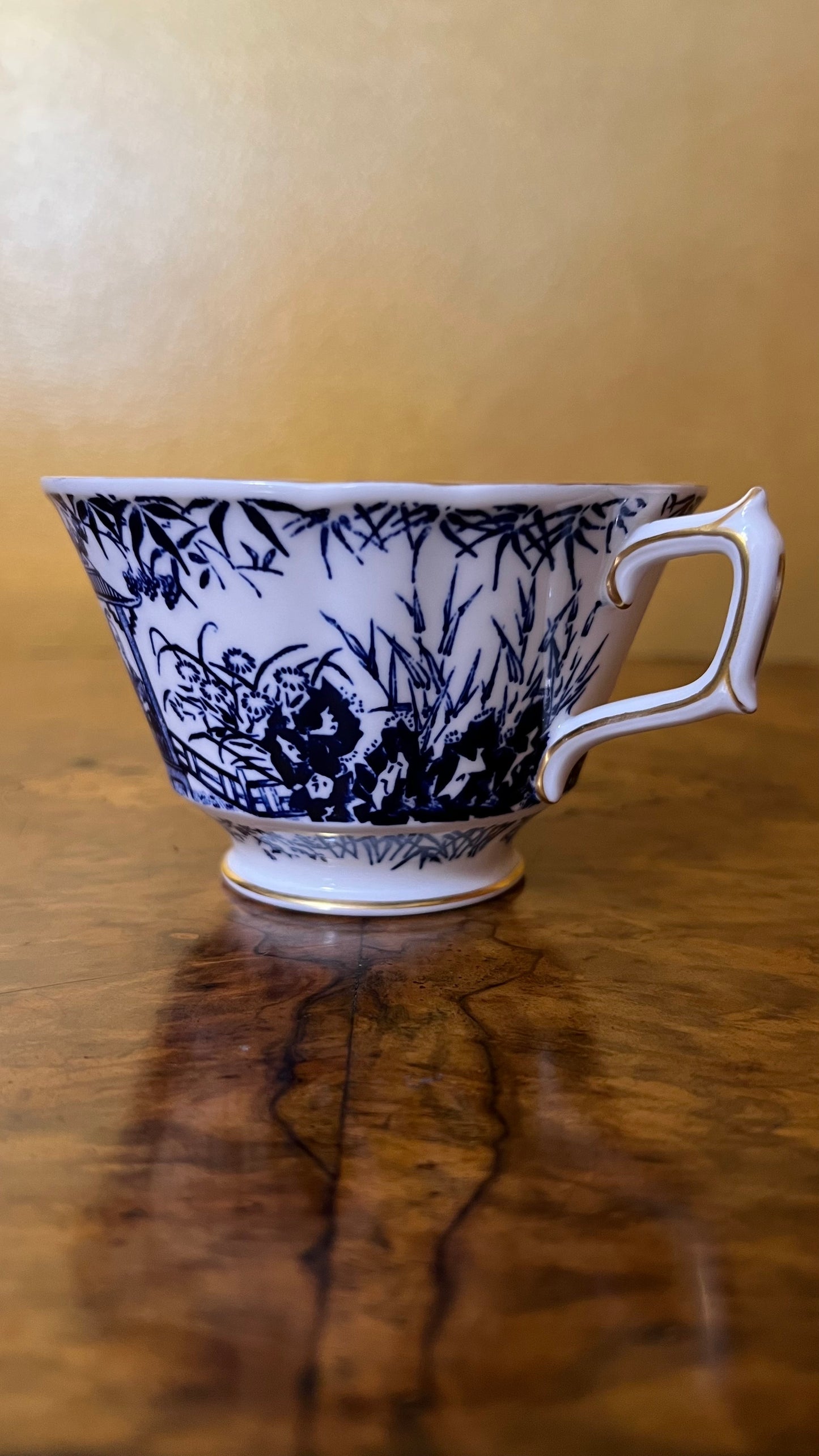 Vintage Royal Crown Derby Mikado Tea Cup & Saucer