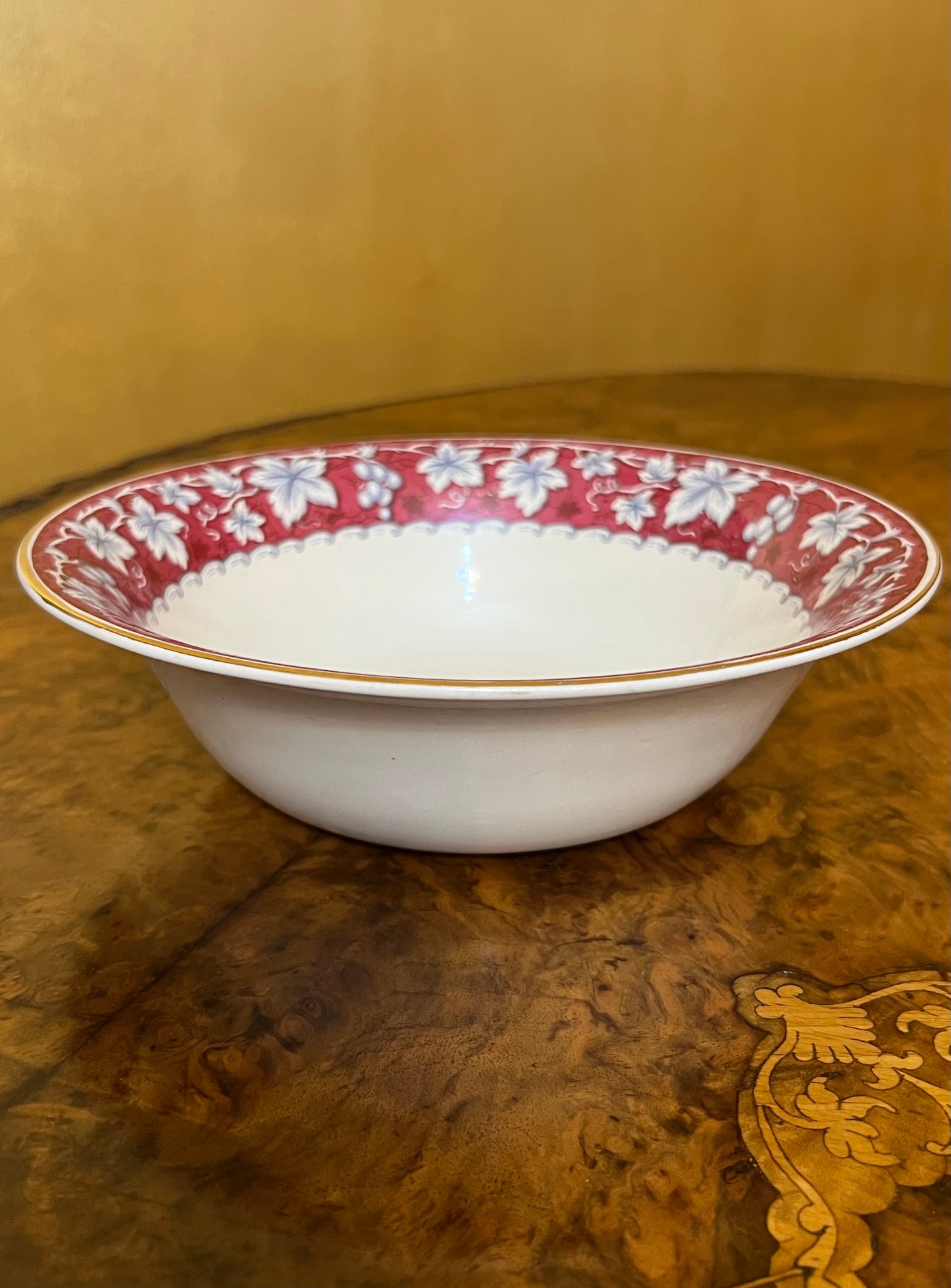 Vintage Burgess & Leigh Burslem Leaf Print Bowl Set