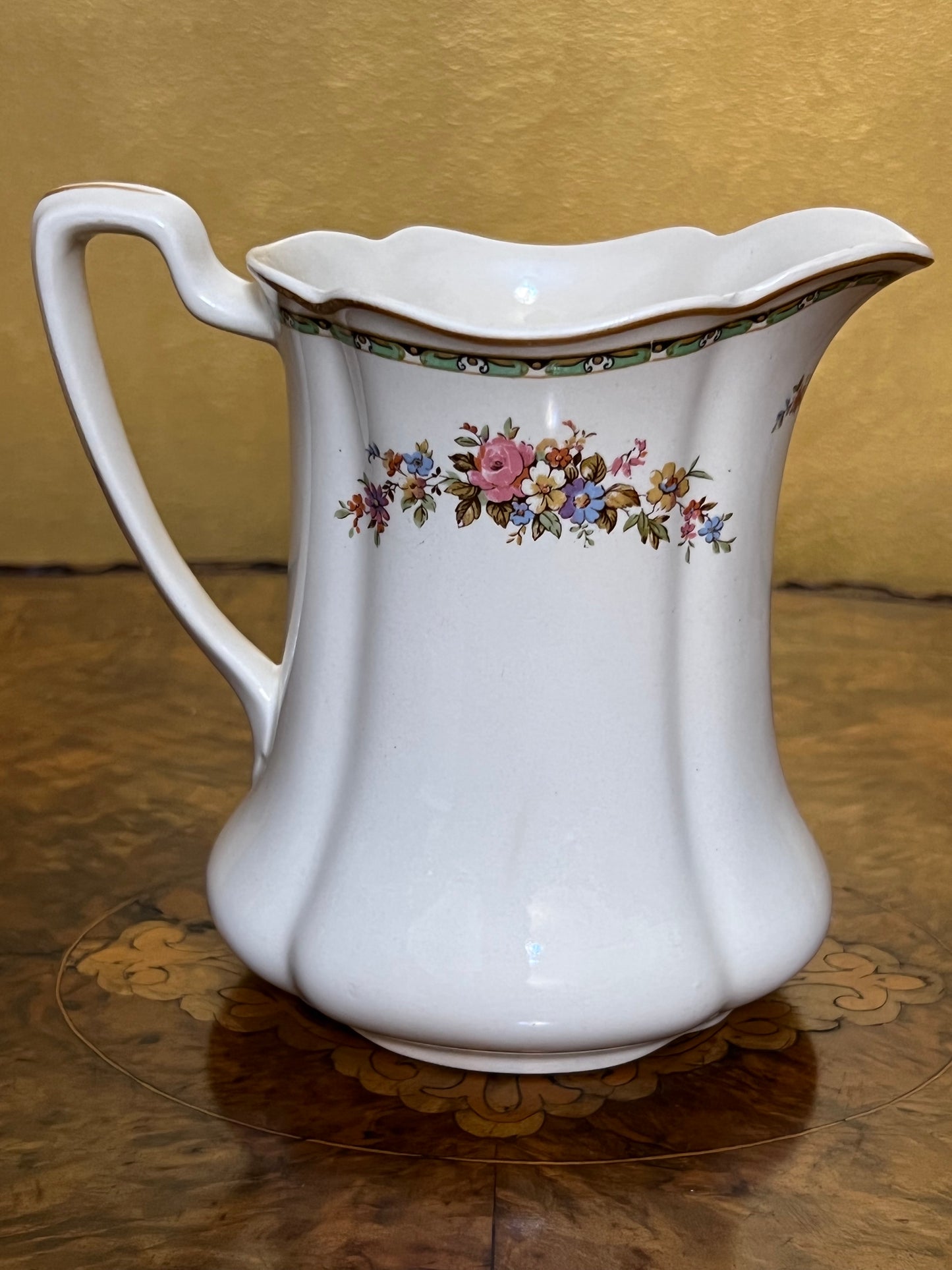 Vintage Victorian Johnson Bros Floral Jug