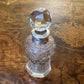 Antique 1909 Perfume Decanter W Sterling Silver Trim