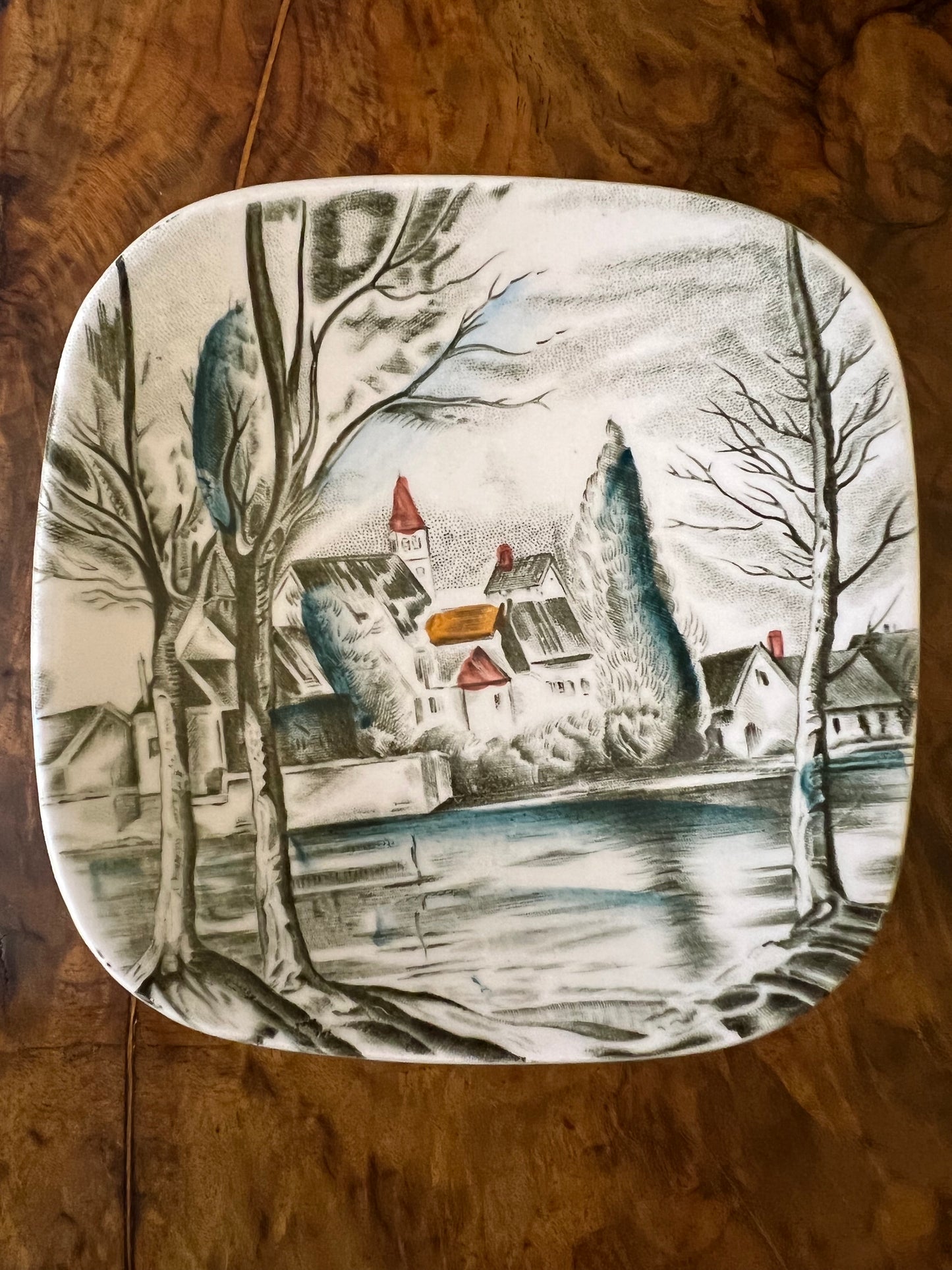 Vintage Johnson Bros Dream Town Small Plate