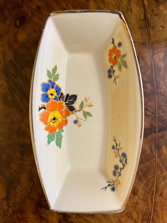 Vintage Floral Trinket Dish