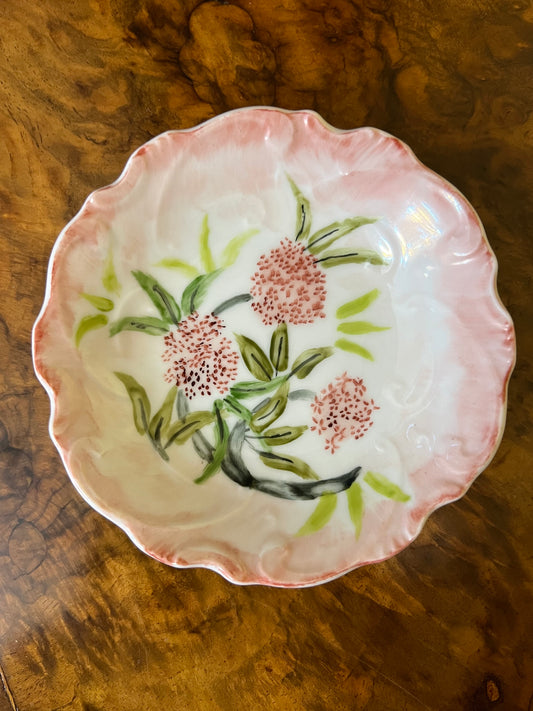 Vintage Pink Floral Small Dish