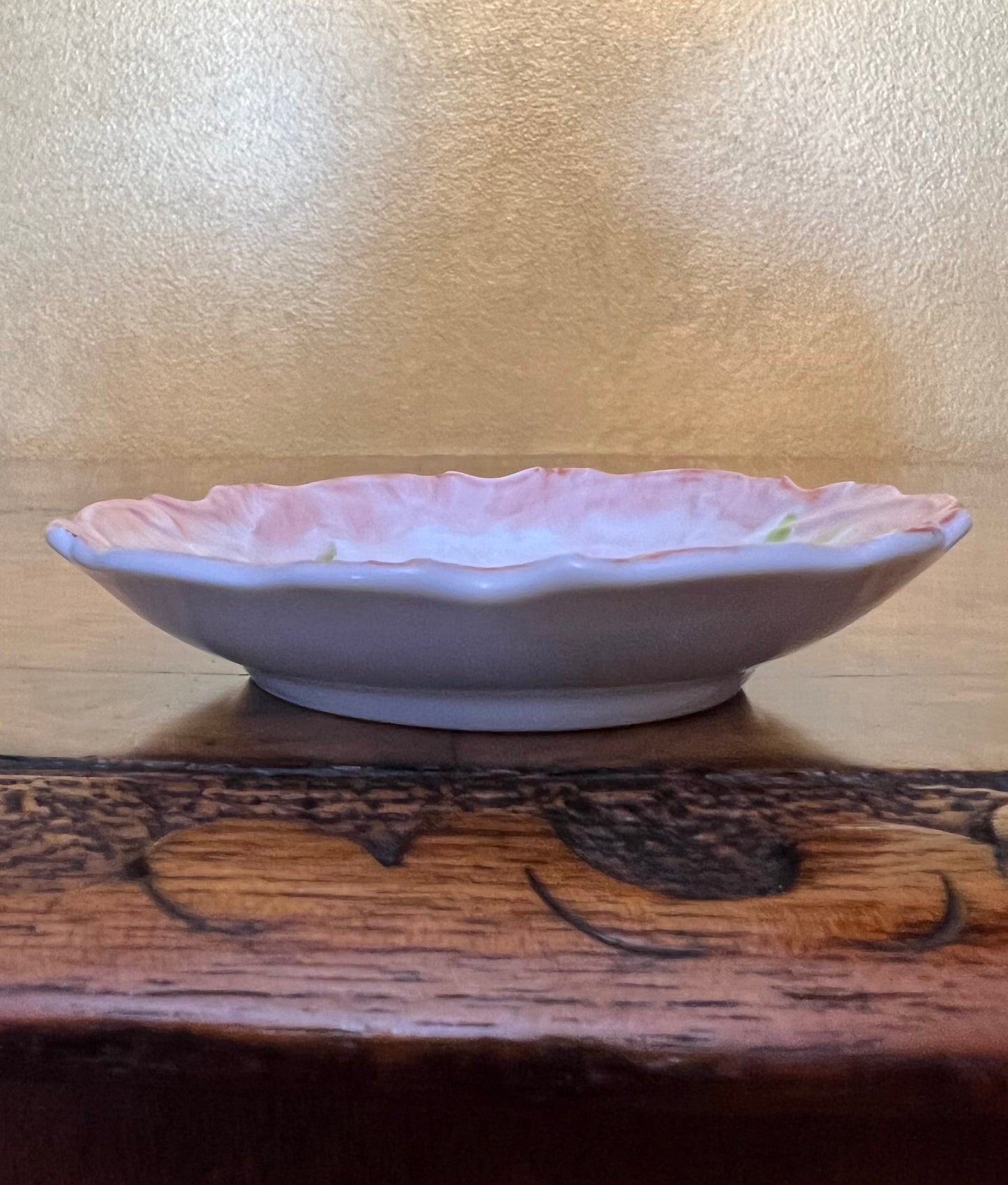 Vintage Pink Floral Small Dish