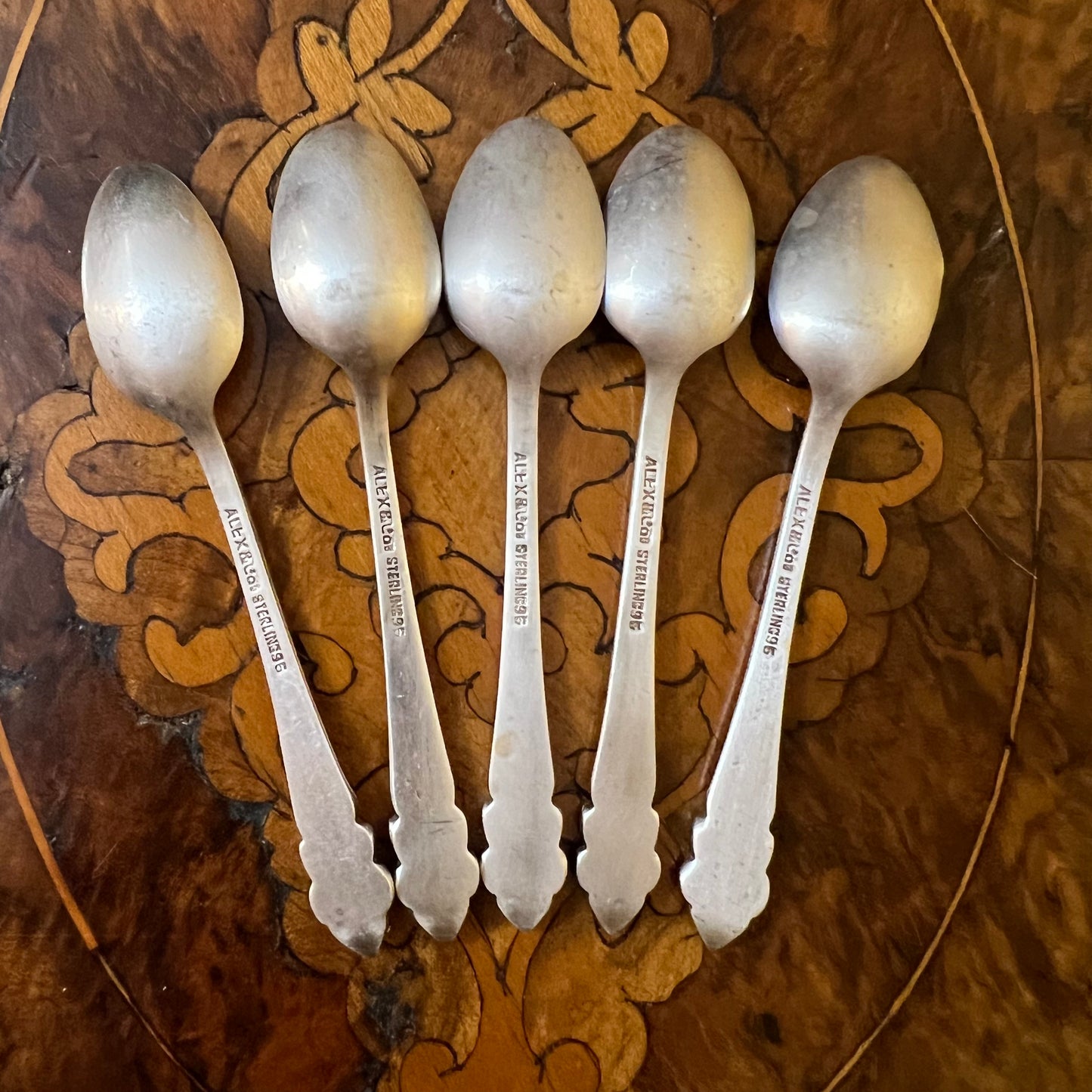 Alex & Co Sterling 95 Spoons Set Of 5