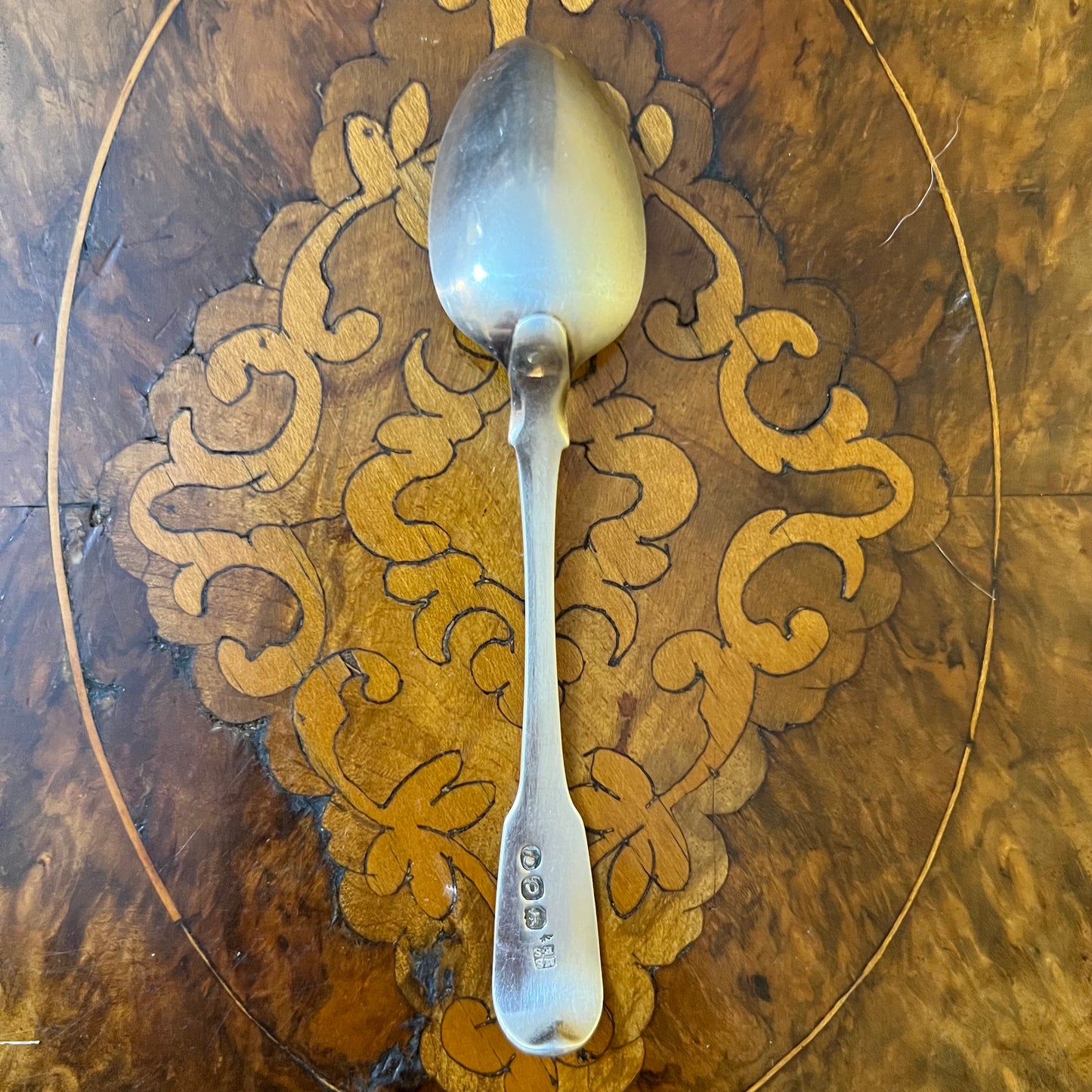 Antique 1811 Georgian Fiddle Back Tea Spoons Set 4