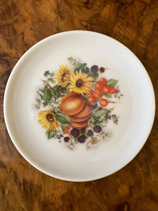 Vintage Vohenstrauss Johann Seltman Peach Floral Small Plate