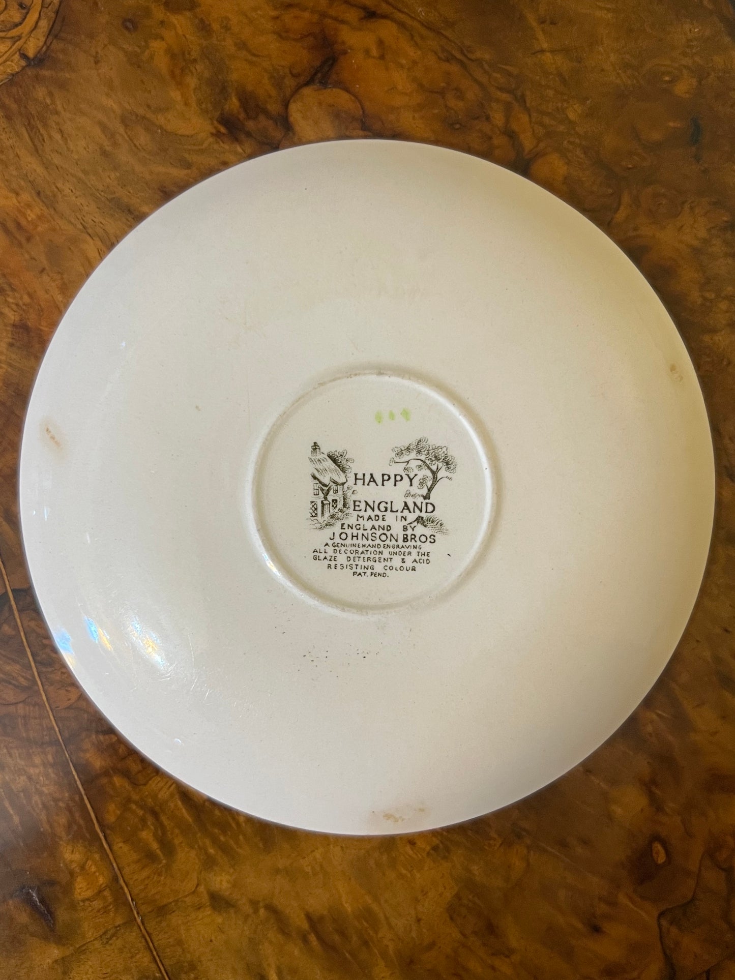 Vintage Johnson Bros Happy Saucer Replacement