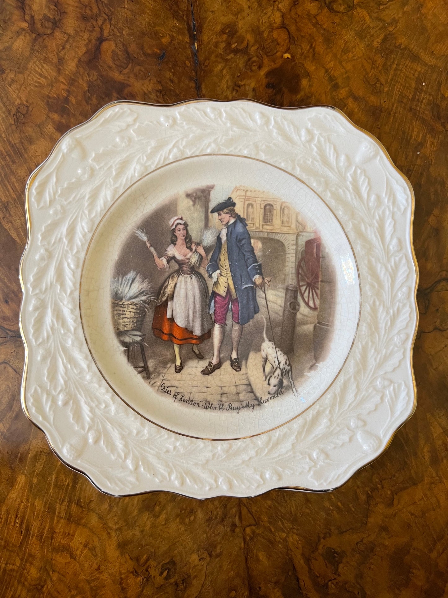 Vintage Cries of London Who Will Buy My Lavender Plate/Plater