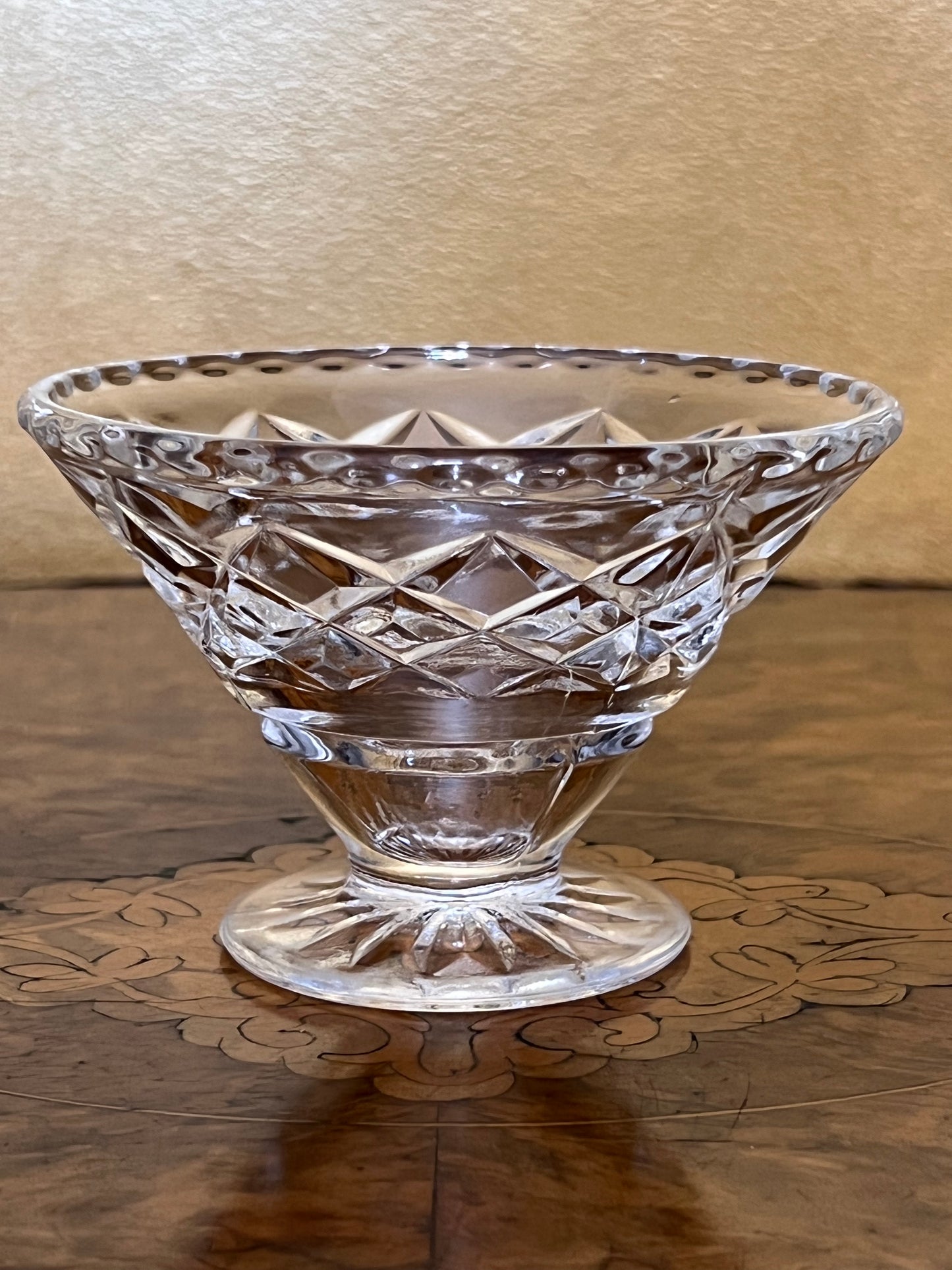 Vintage Glass Desert Bowls Set Of Five
