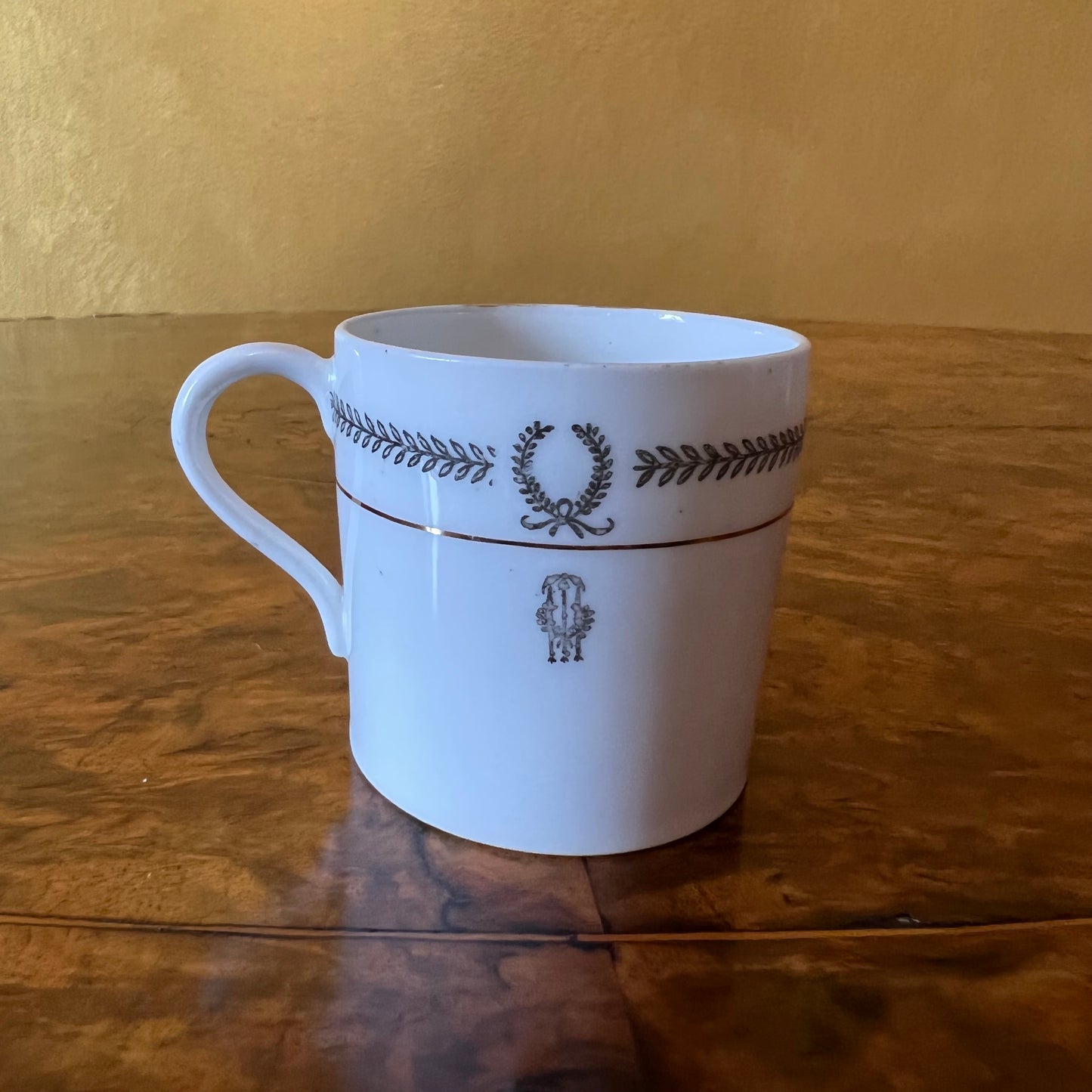 Vintage Paragon Black & White Print Coffee Cup