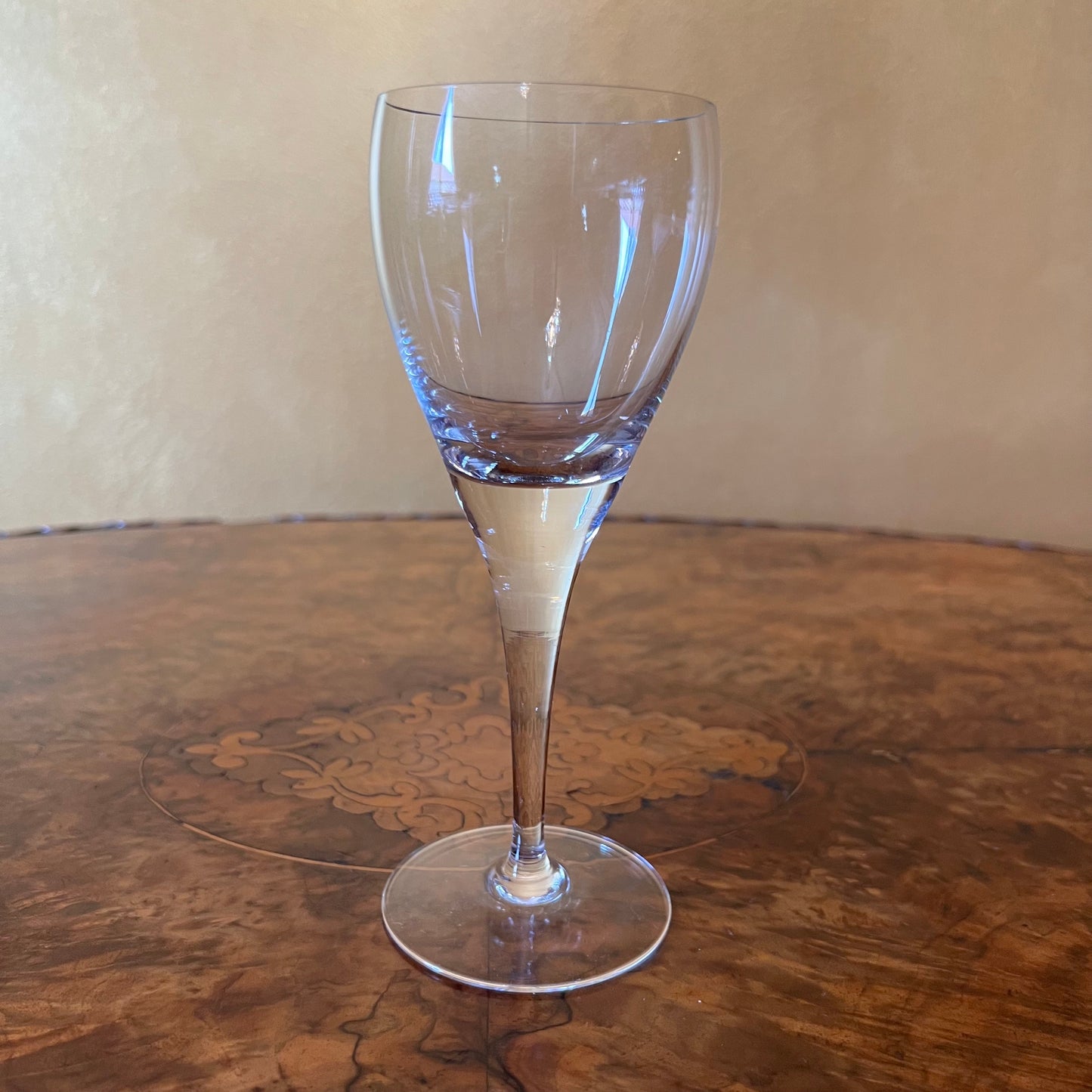 Vintage Crystal Wine Glasses Pair