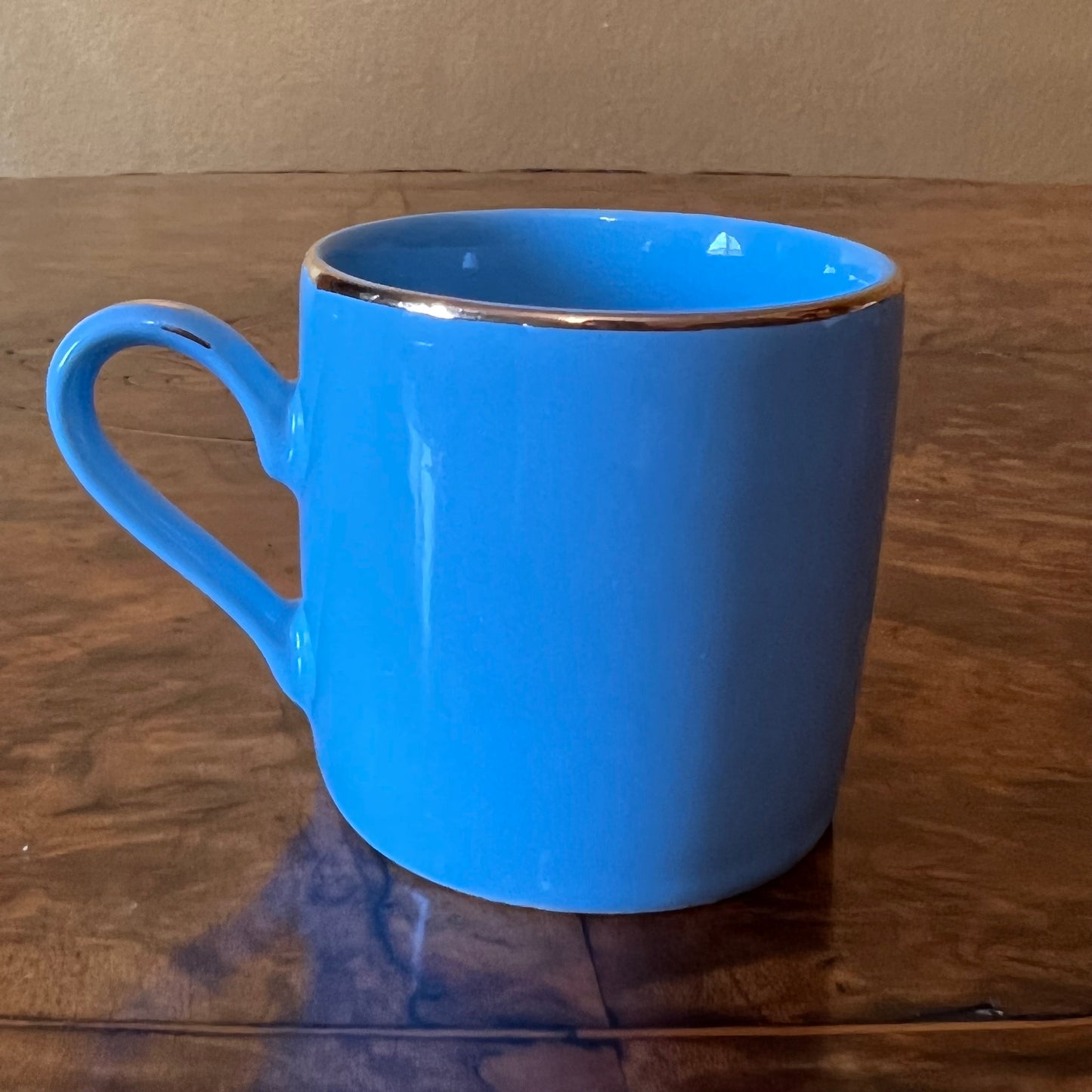 Vintage Japanese Kyoto Blue Coffee Cup