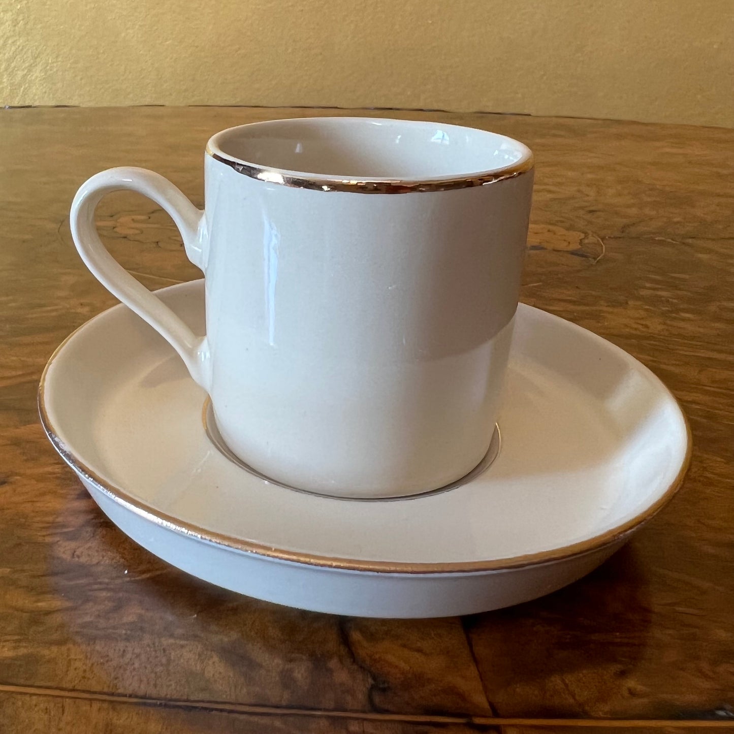 Vintage Japanese Kyoto Cream Coffee Cup & Saucer