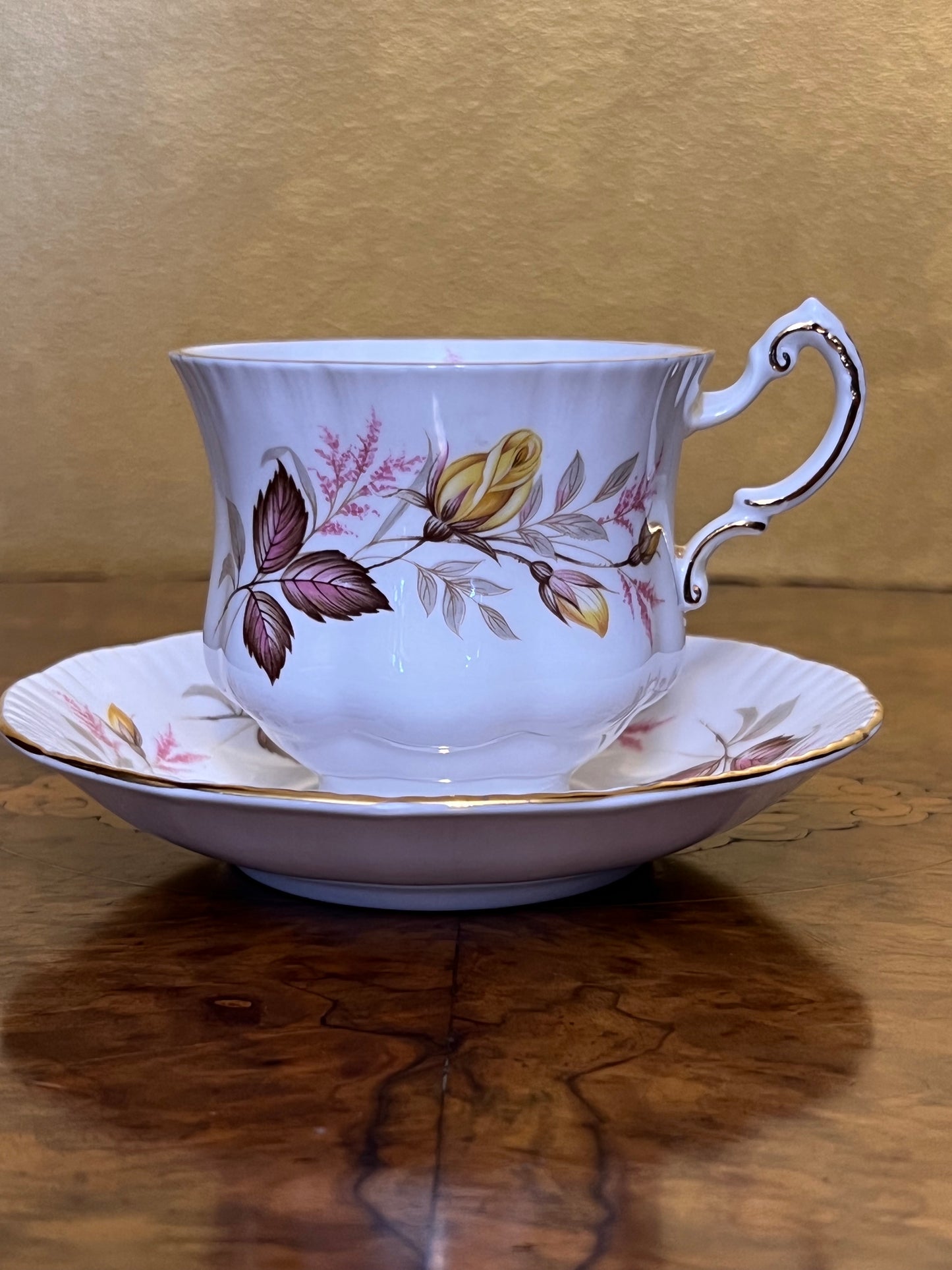 Vintage Paragon Rhapsody Tea Cup & Saucer Set