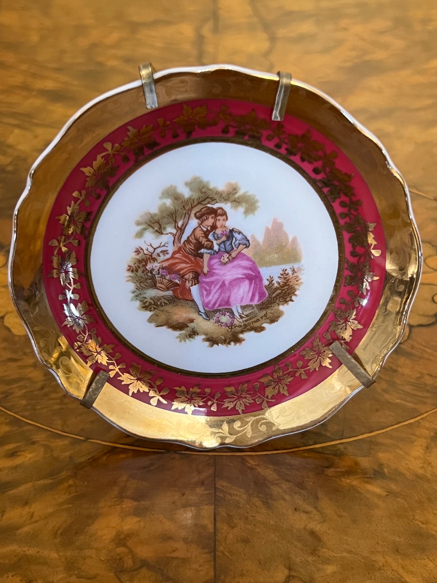 Vintage Limoges France Miniature Printed Small Plate