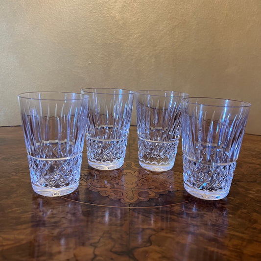 Vintage Crystal Tumblers Set Of Four